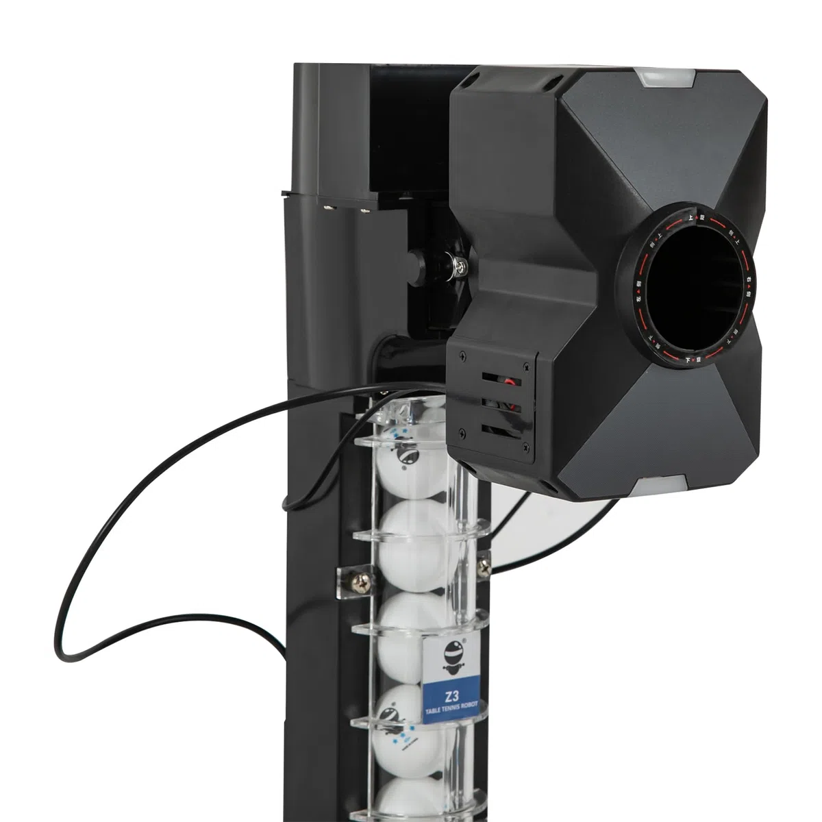 Lanciatore automatico con rete di raccolta per palloni da ping pong, con 100 palline in ABS, per ping pong, con rete, per palestre, scuole, centri di allenamento
