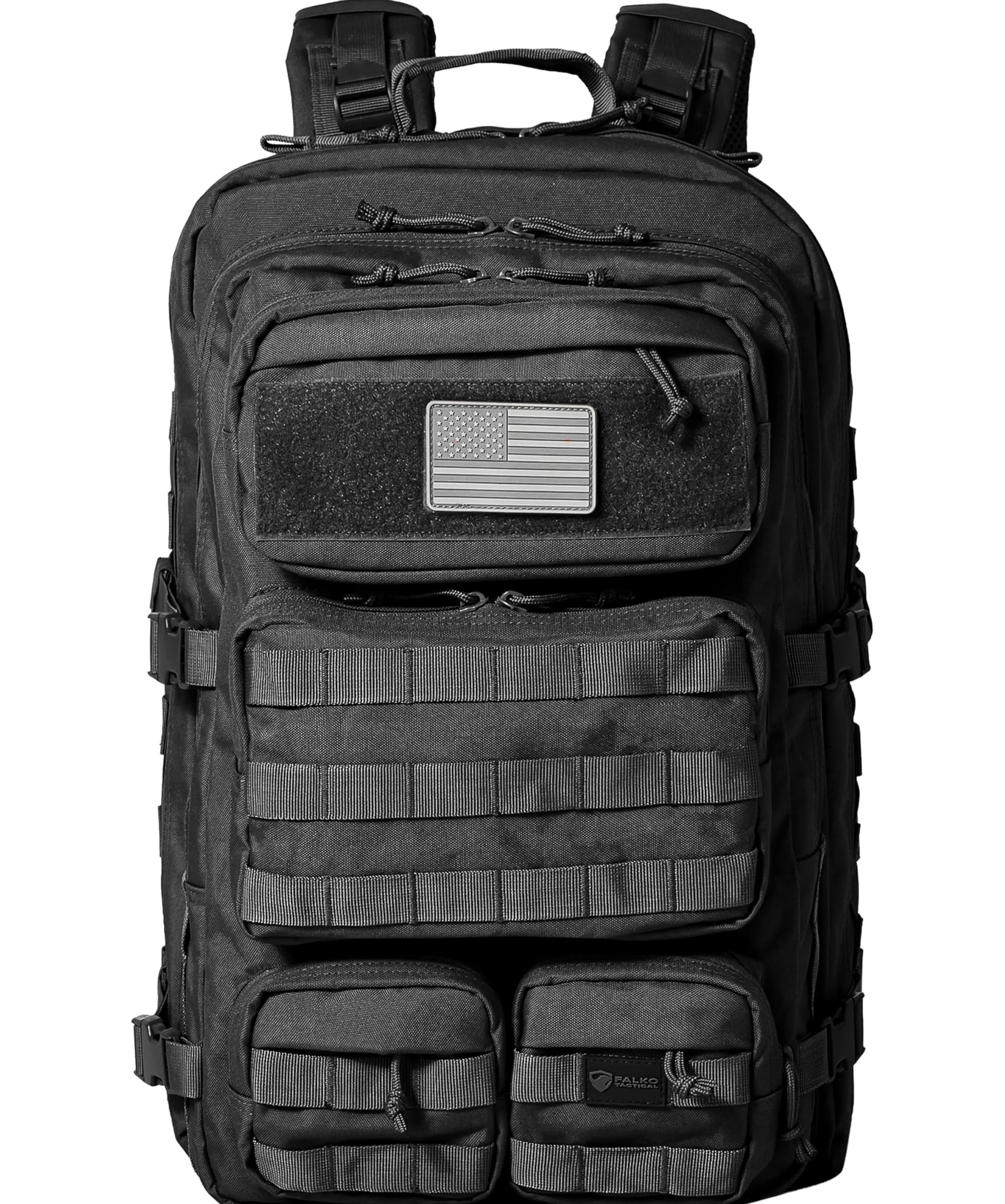 Falko Tactical Backpack 50L, 2.4x Stronger, Large Military Molle Rucksack, Heavy Duty, Work and Outdoors