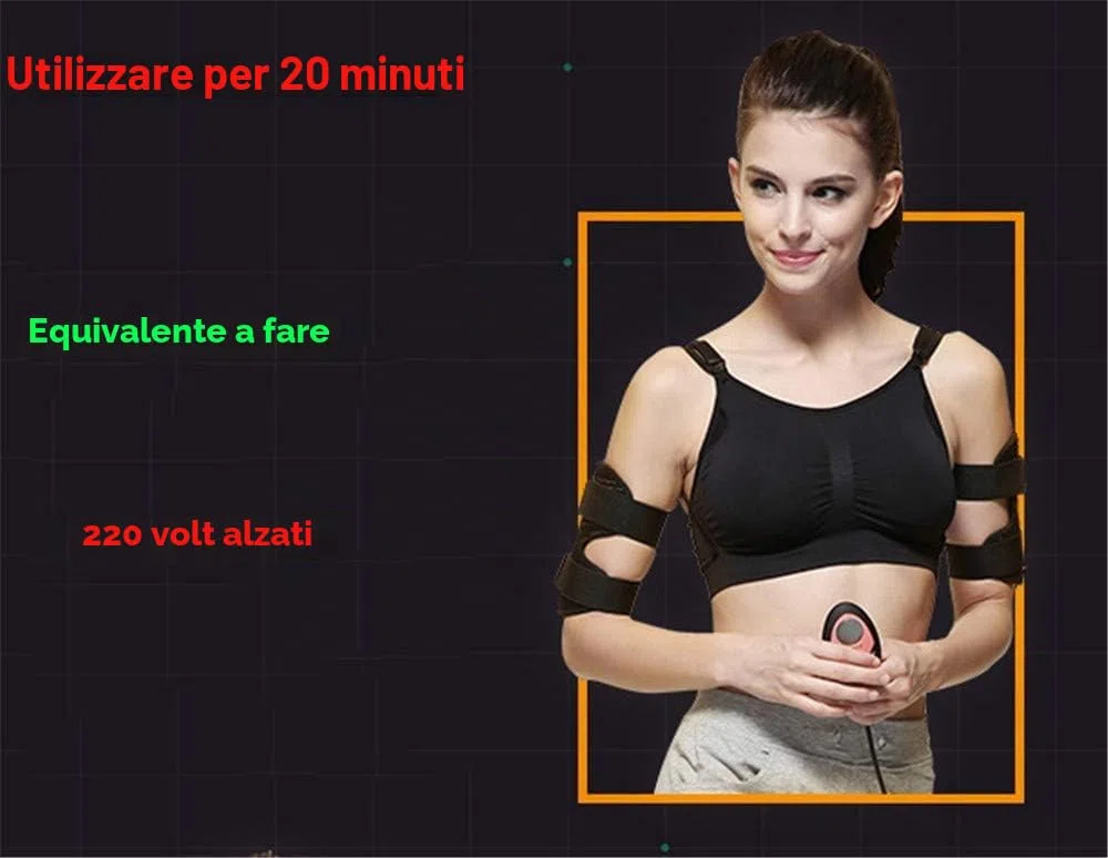 Elettrico Perdere Grasso del Braccio per Le Donne, EMS Elettrico Muscle Toner Braccio Trimmer per La Perdita di Peso Brucia Grassi Bicipiti D Tricipiti Allenamento Muscolare