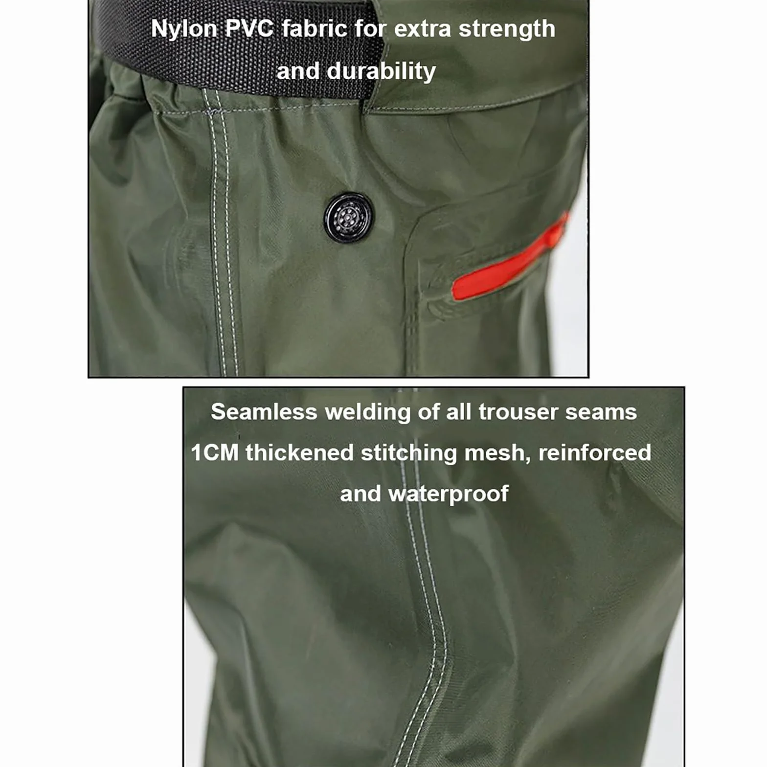 Pantaloni Da Pescatore In Vita, Waders Pesca, Stivali Da Pesca Impermeabili All'Aperto Con Stivali, Scarpe Da Pesca Per Uomo E Donna, Per Pesca A Mosca, Caccia Alle Anatre, Kayak,B-47