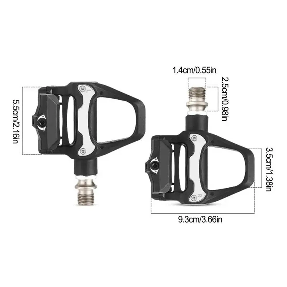 Pedali per Bicicletta Antiscivolo Piatti SPD Adatti a Scarpe Normali Esercizio per Le Dita dei Piedi Pedali per Bicicletta Cinghie Riflettenti