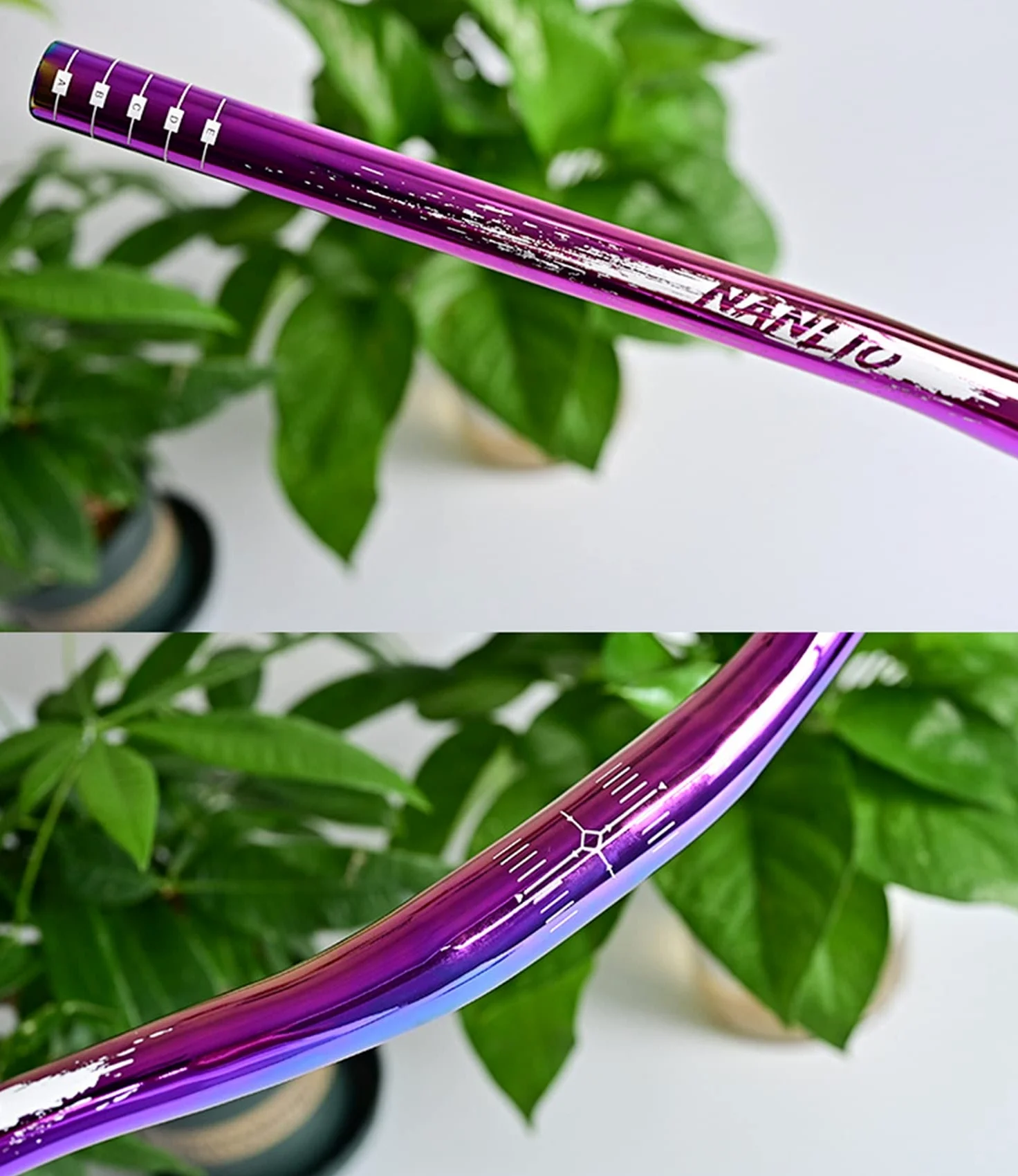 Manubrio Bici BMX MTB AM XC Downhill Racing Rise Manubrio Lega di Alluminio Colorato Arcobaleno Manubrio 31.8mm * 780mm