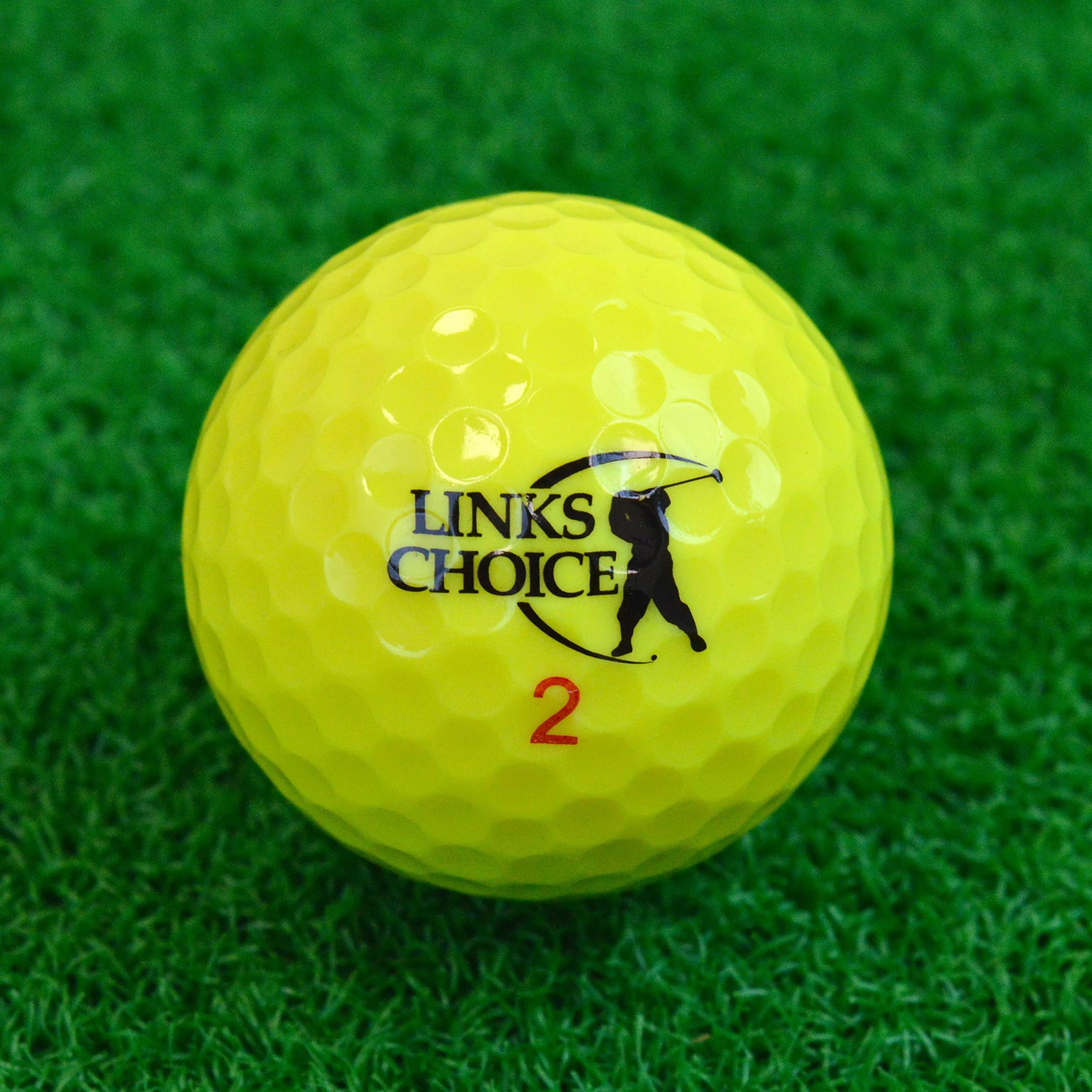 Links Choice Yellow, 100 Palline da Golf di Colore Giallo Unisex Adulto