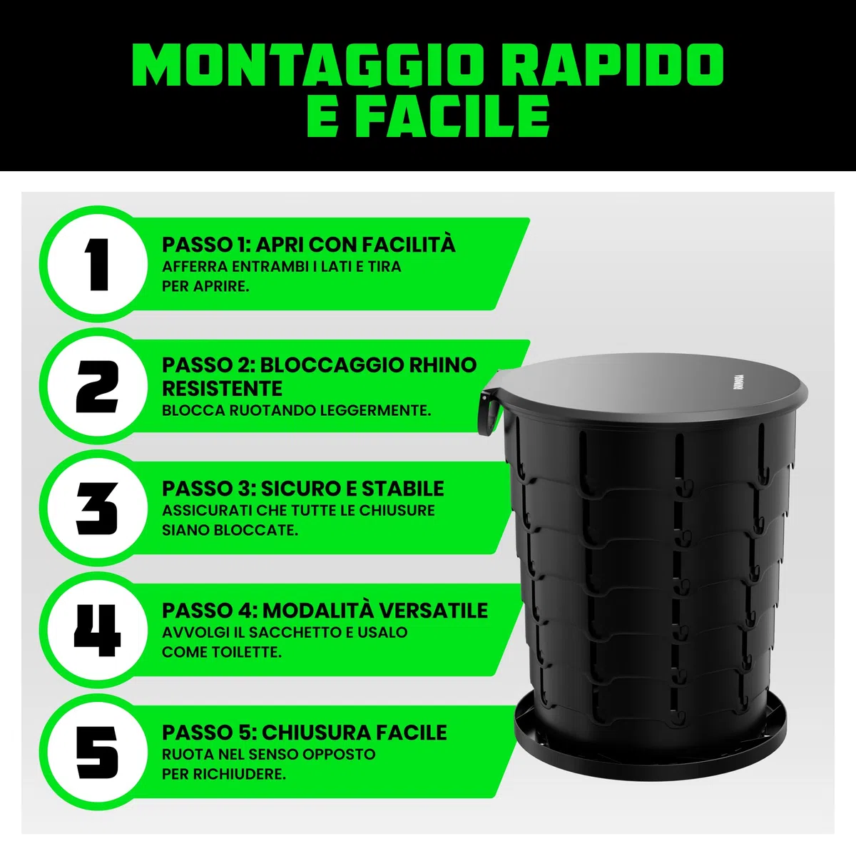 Rhino USA Sacchetti extra per WC e WC portatili