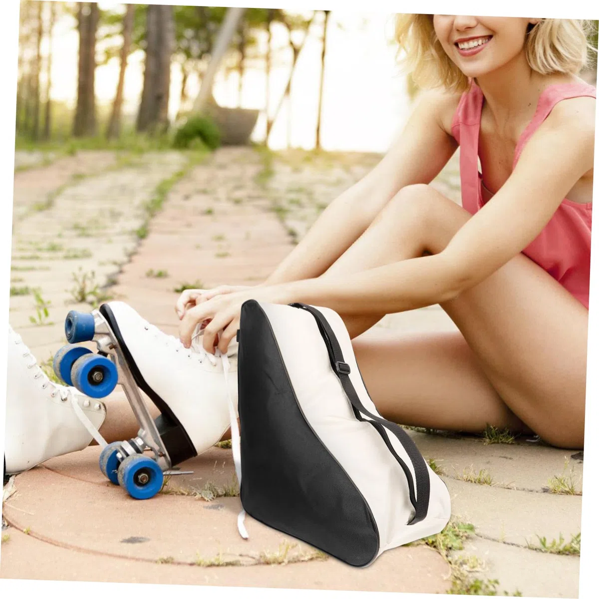 POPETPOP Borsa Da Skate Ghiaccio Contenitore Per Pattini a Rotelle Accessori Pattinare Magazzinaggio Pattini a Rotelle Per Portarulli Forniture Pattini a Rotelle Panno Oxford