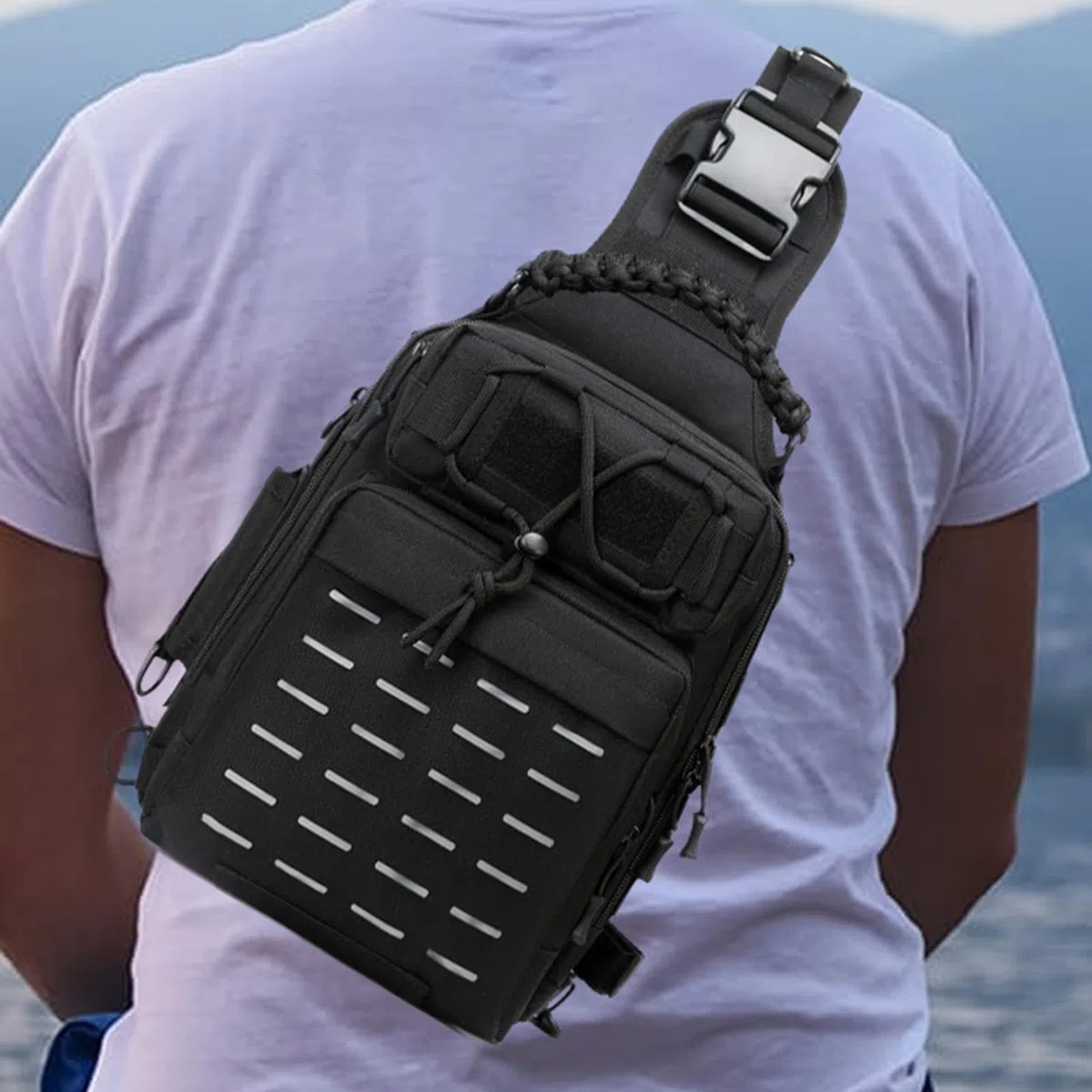 Zaino Pesca Impermeabile Borsa Porta Canne | Zaino Portatile Per Attrezzatura Da Pesca Borsa Di Stoccaggio In Tessuto Oxford Per Attrezzatura Ittica E Pescatori Da