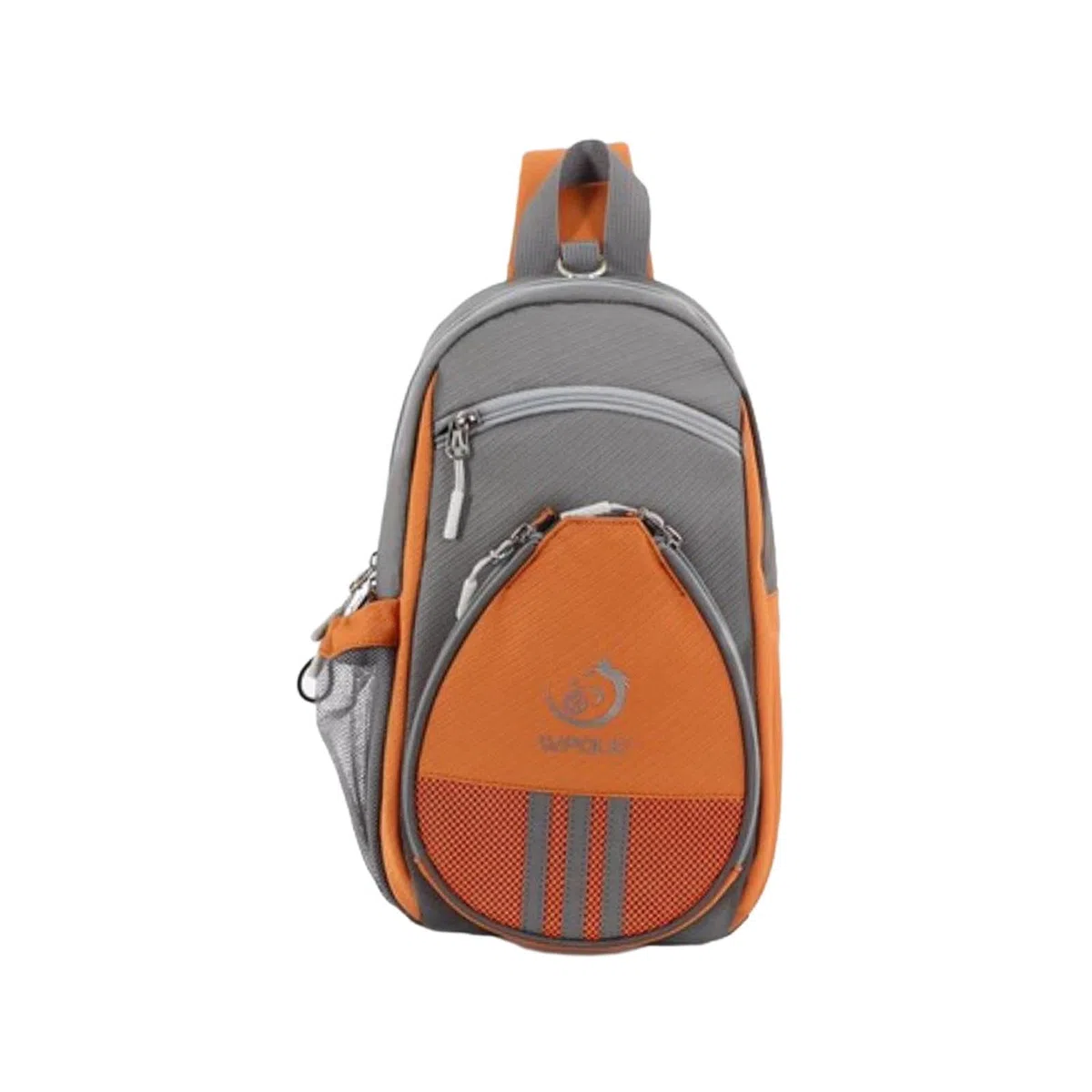 Borsa per racchette da ping pong resistente organizer per sport all'aperto per principianti grigio