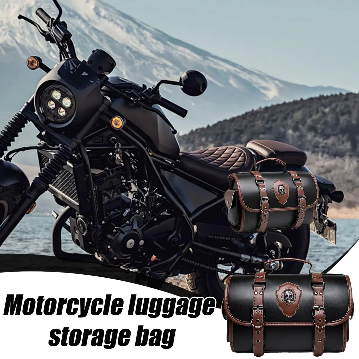 Borsa degli attrezzi per moto, borsa per attrezzi da equitazione, multiuso per telaio laterale, scooter elettrico, sedile posteriore