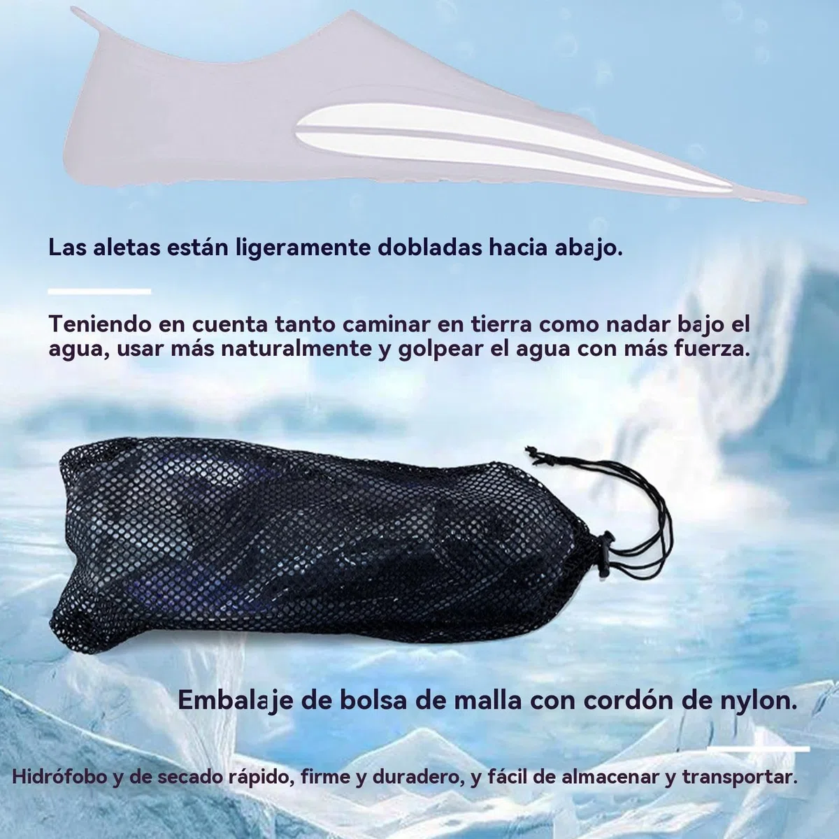 Pinne da nuoto: attrezzatura da snorkeling portatile, pinne da immersione ergonomiche, attrezzatura da allenamento stabilizzatrice, accessorio da viaggio professionale | pale di propulsione efficienti