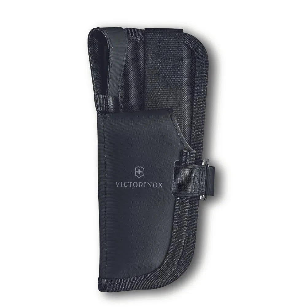 VICTORINOX Set Accessori Coltello Venture Pro Kit, Made in Switzerland, Fodero Multifunzionale con 2 Pietre per affilare e Trapano Piatto da 2 cm, Nero