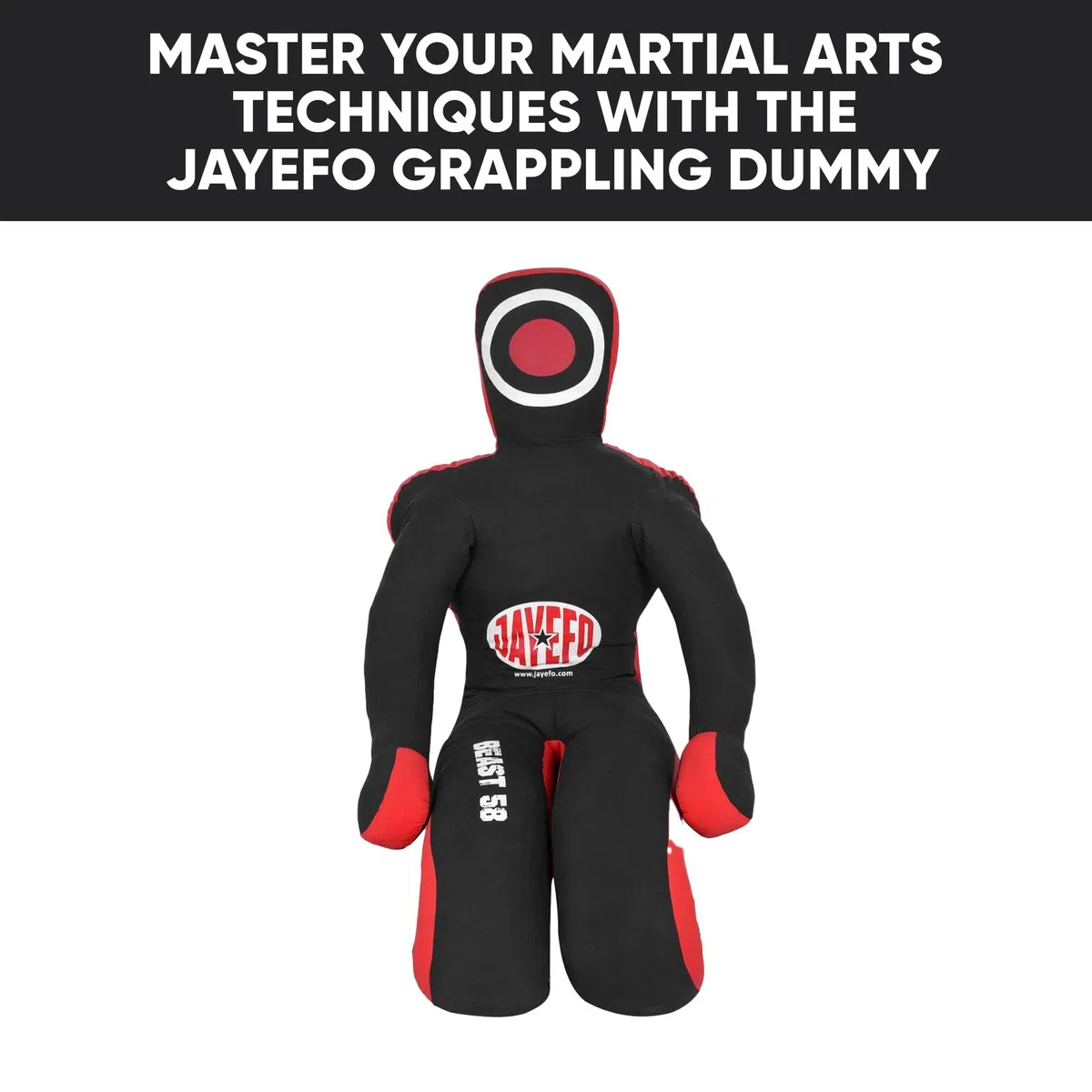 JAYEFO Beast 58 BJJ - Ciuccio brasiliano JIU Jitsu per wrestling, sottomissione, arti marziali miste, allenamento MMA, sacco da boxe, allenamento, karate, judo.