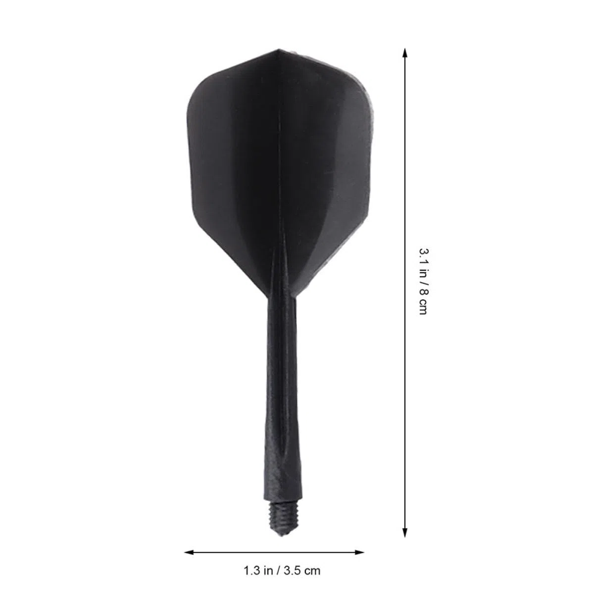BESPORTBLE Set 10 Pezzi Aste per Freccette Integrate Trasparenti Filettate Piccole Leggere Accessori per Gioco Freccette Indoor per Principianti e Regali Sportivi