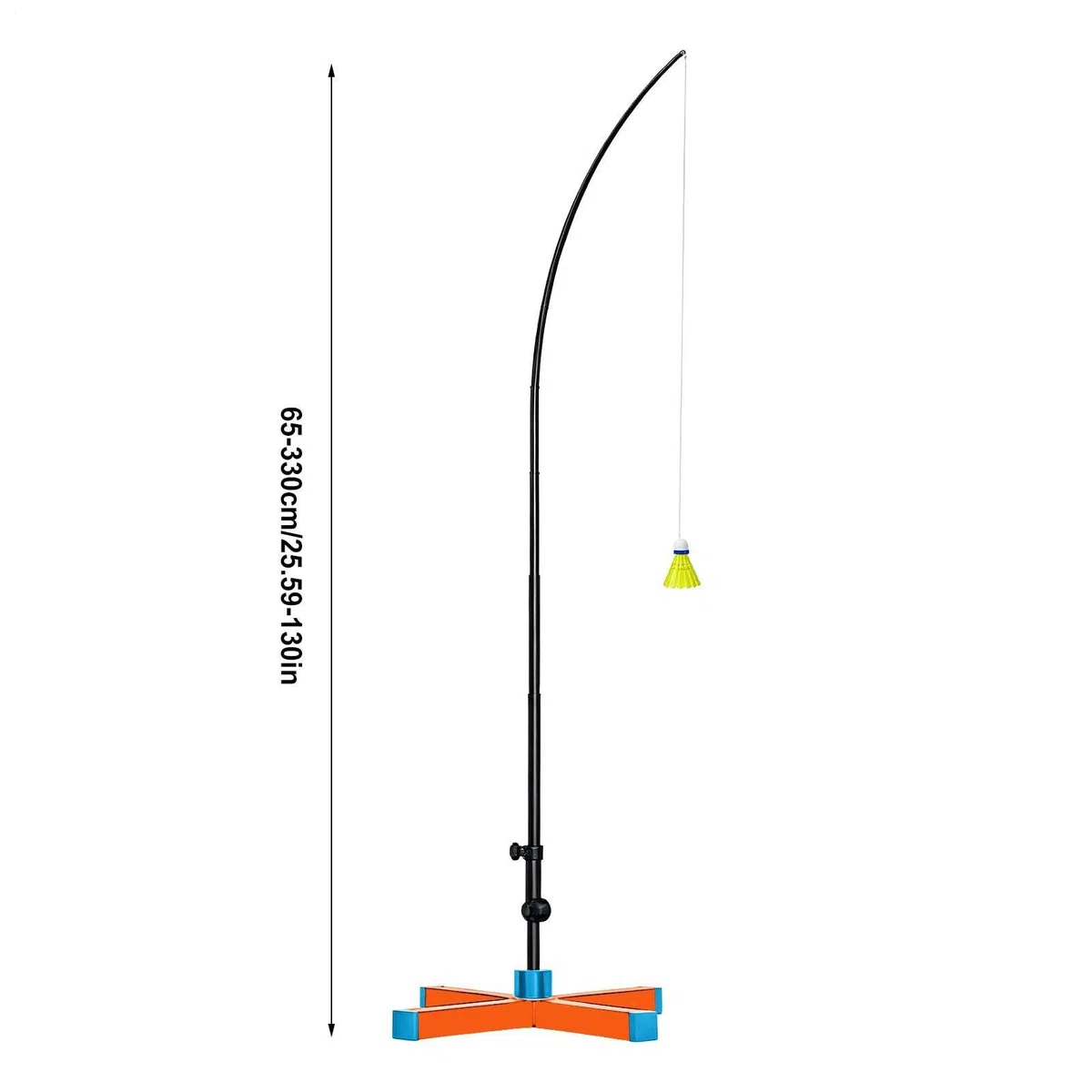 Badminton Singolo Aiuto Allenamento Regolabile Altezza Rimbalzo Automatico | Badminton, aiuto per auto-allenamento per uomini, donne, adulti, ragazzi, bambini, interni, esterni, casa
