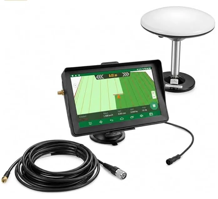 Sistema di guida GPS per trattore agricolo 7 pollici, GNSS anti-interferenza, posizionamento automatico adatta per arate, semina e diserbazione