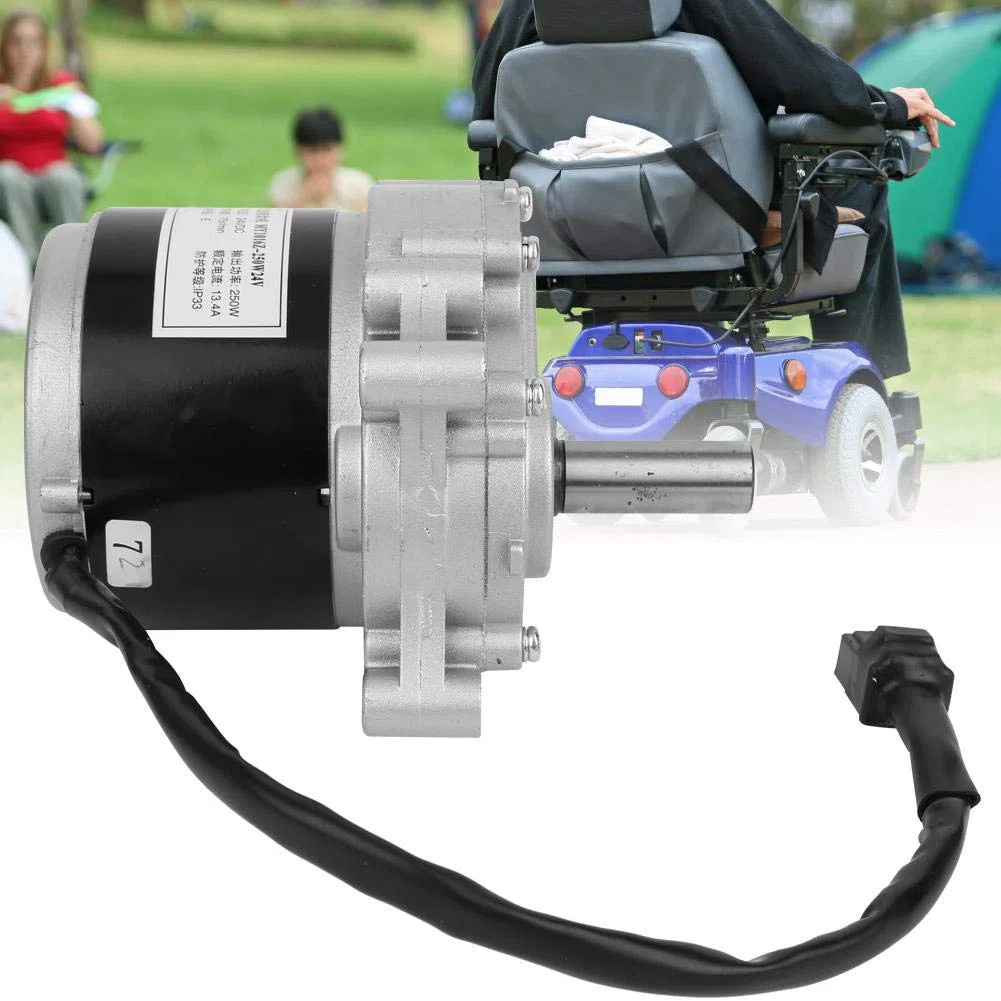 Motore della Spazzola, Alta coppia, performanza elevata, 75r/Min 24V 250W, per sedie a rotelle elettriche, scooter elettrici, mobili a rotelle