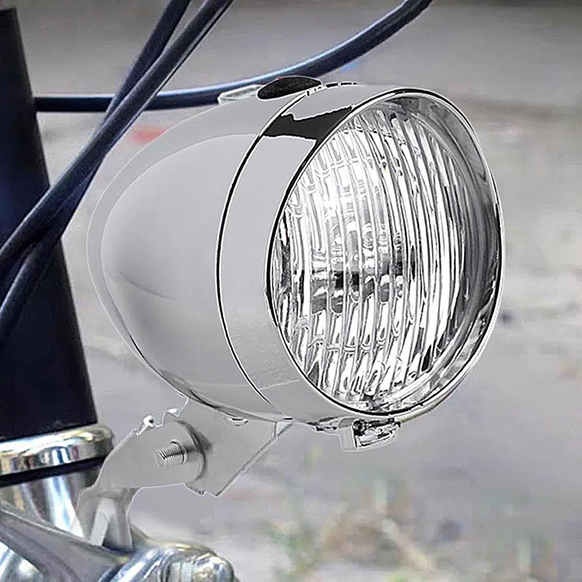 Illuminazione per bicicletta, Lampada Frontale Retro a 3 LED, Strumento Luminoso Impermeabile per la Guida di Notte, Ciclismo, Scooter, Accessorio da Esterno Compatto, Design Facile da Installare