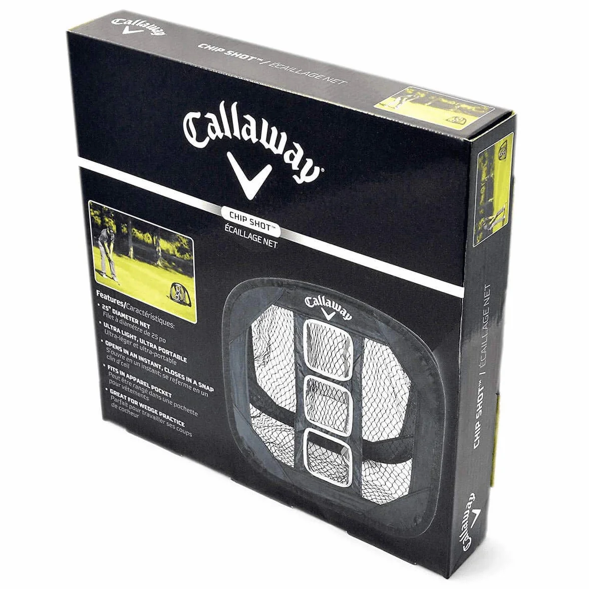 Callaway Chip Shot - Rete da golf, 66 x 66 cm, colore: Nero