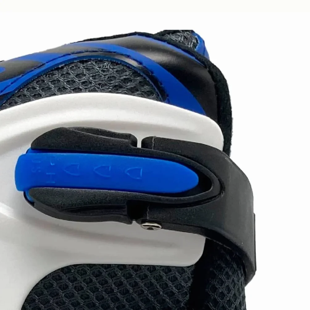 Kids Globe Street Rider Pattini in linea (pattini in linea) blu/nero, regolabili dalla taglia 33-36, telaio in alluminio abec7