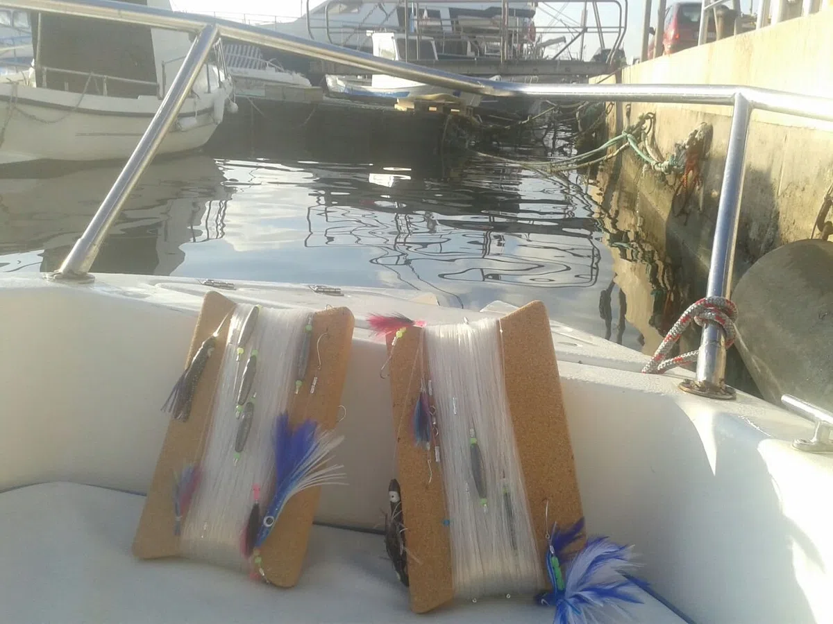 TRAINA FILOSA con PIUMETTE E Octopus per LAMPUGHE TONNETTI E PALAMITE
