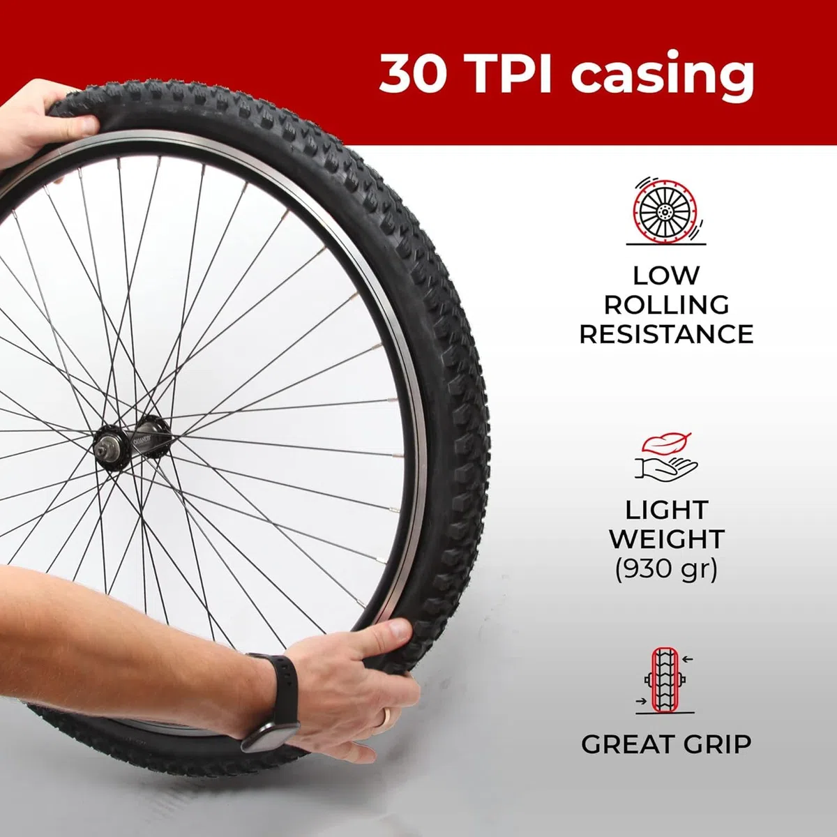 Fincci Maori Copertoni MTB 27.5 x 2.35 Policci 60-584 Pieghevole Pneumatico Copertone per MTB Montagna Fuori Strada Bici Bicicletta 27.5x2.35 Pneumatici