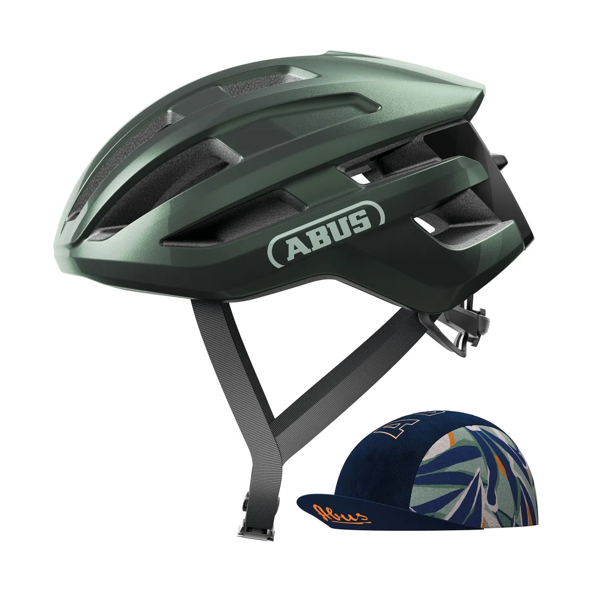 Casco per bici da corsa ABUS PowerDome ACE - con ABUS Race Cap - casco da bici leggero con sistema di ventilazione avanzato - Made in Italy - per uomo e donna