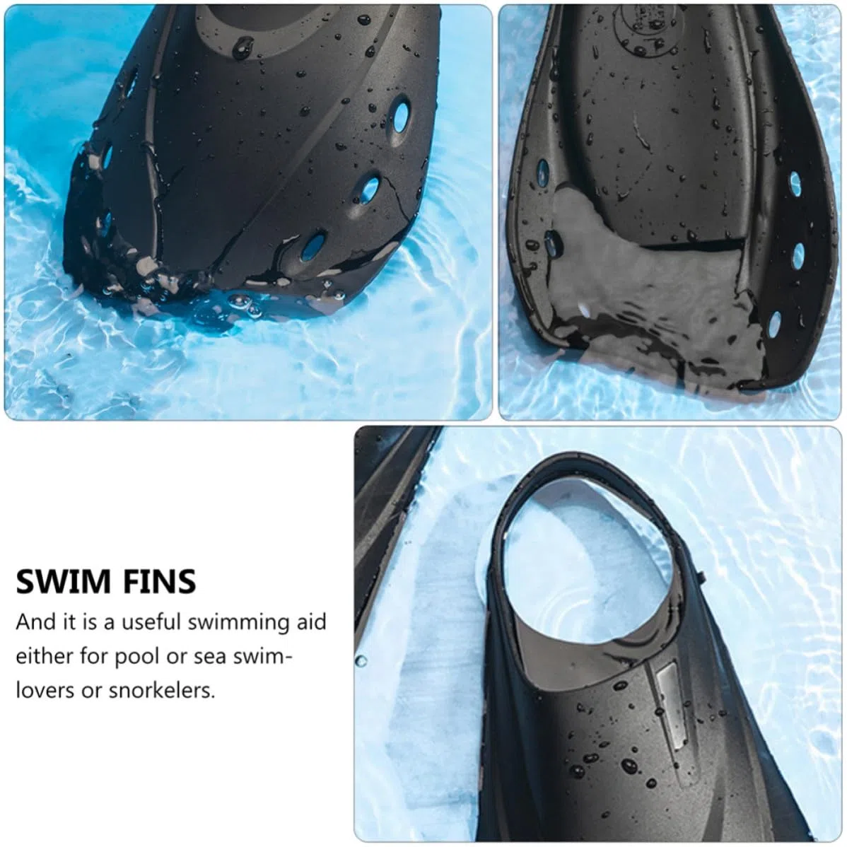 Pinne Ligere da Nuoto Corte Regolabili Unisex in ggere e Portatili per Allenamento Piscina e Mare , per Immersioni e Snorkeling