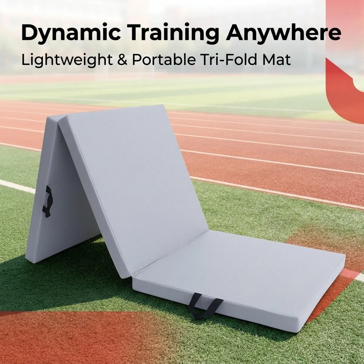 Mat Pieghevole Tappetino Antiscivolo Materassino Fitness Pieghevole Cuscino Ginnastica Portatile Tappetino Pilates Resistente in PU EPE