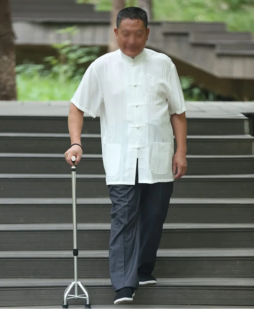Stampelle Per Camminare, Bastone Quadrata Regolabile Con Cinturino Da Polso, Impugnatura Ergonomica, Ausili Per La Mobilità Per Anziani, Anziani E Handicap, Per Alti 39-71 Pollici, Argento/Oro