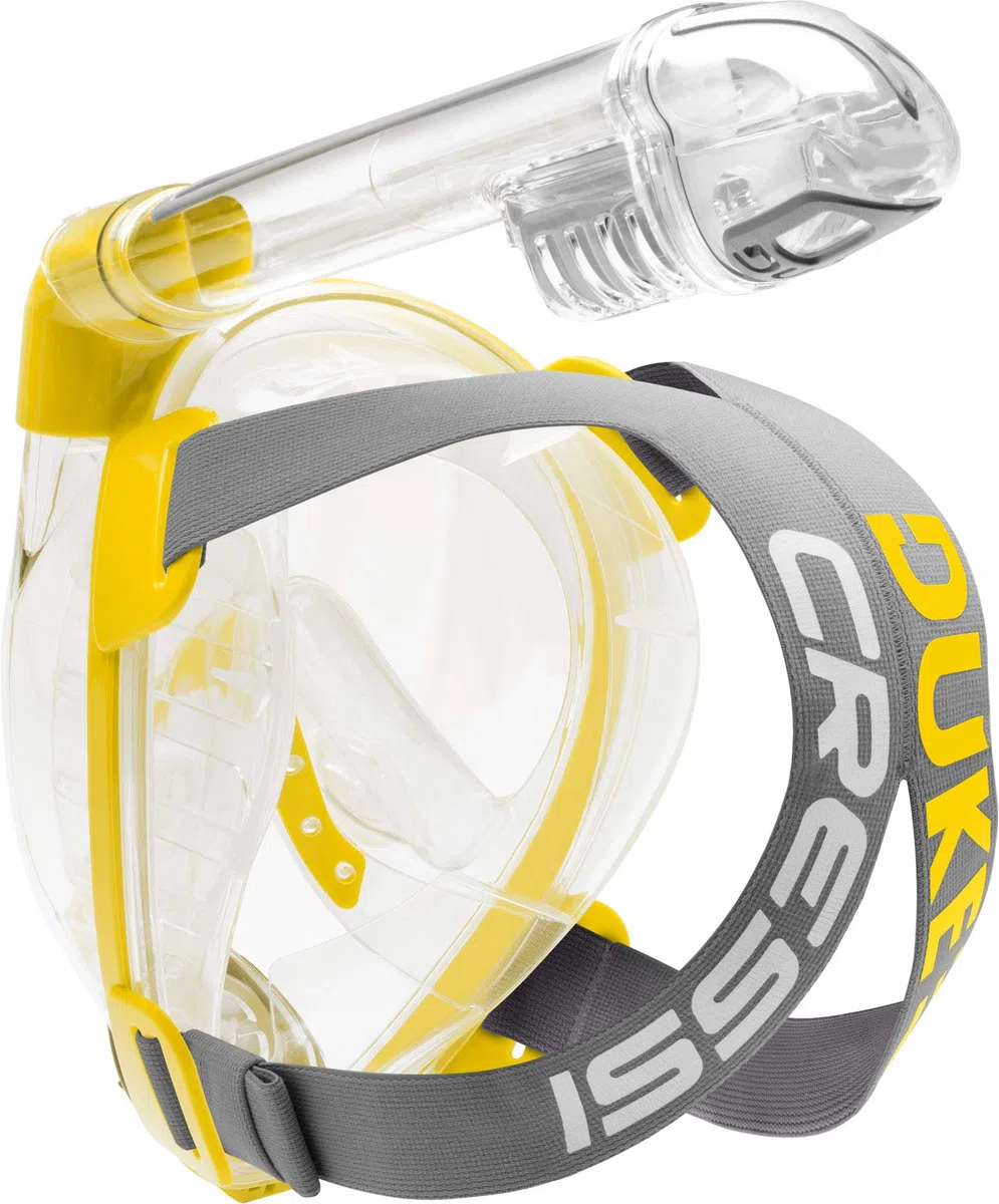 CRESSI Baron Full Face Mask - Integral Anti Fog Snorkel Comfortable Full Face Mask with Exhalation Valve and Dry Snorkel