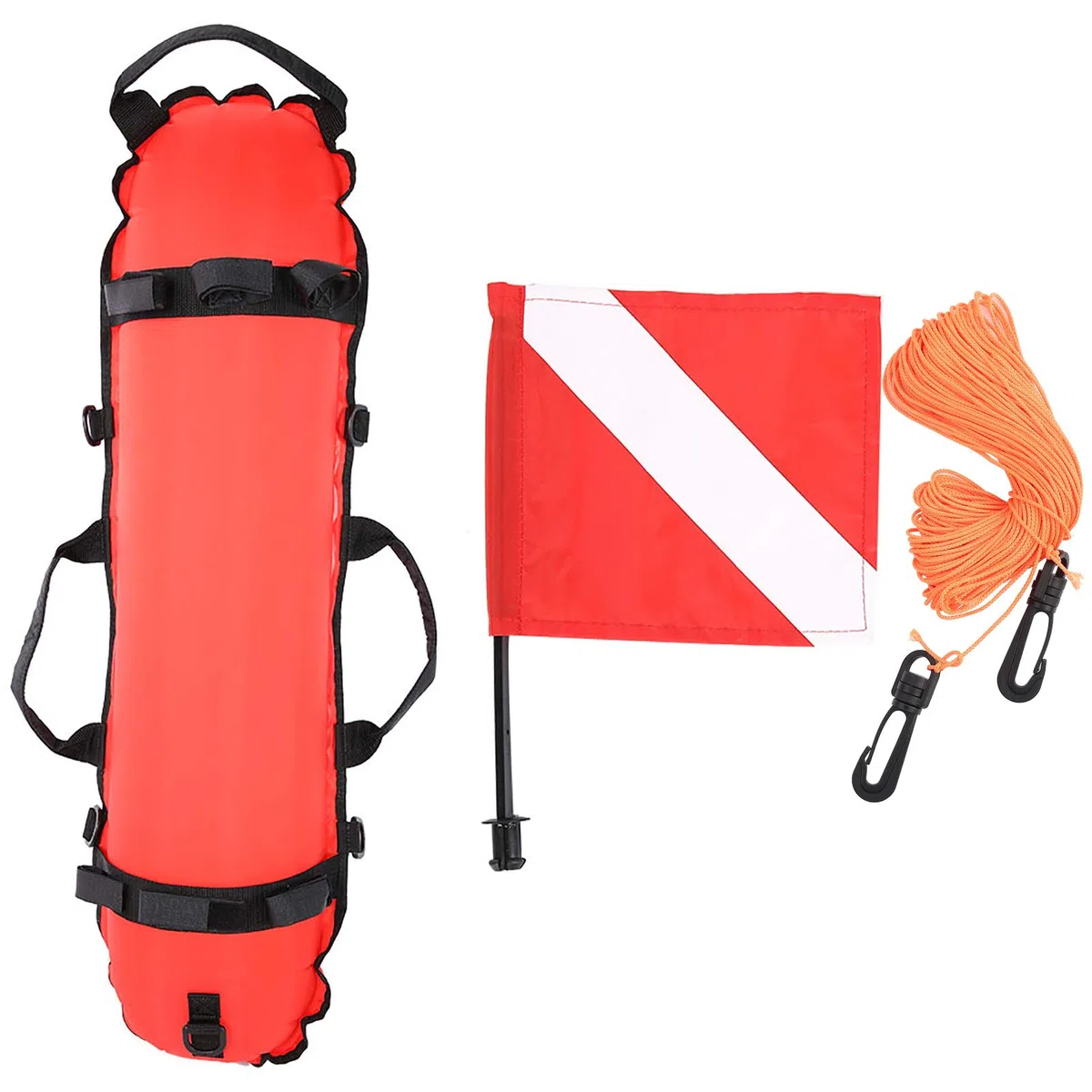 SWOQ Boa di gonfiaggio siluro, Nylon + TPU Pratico Pallone da Sub per Accessori subacquei per Immersioni