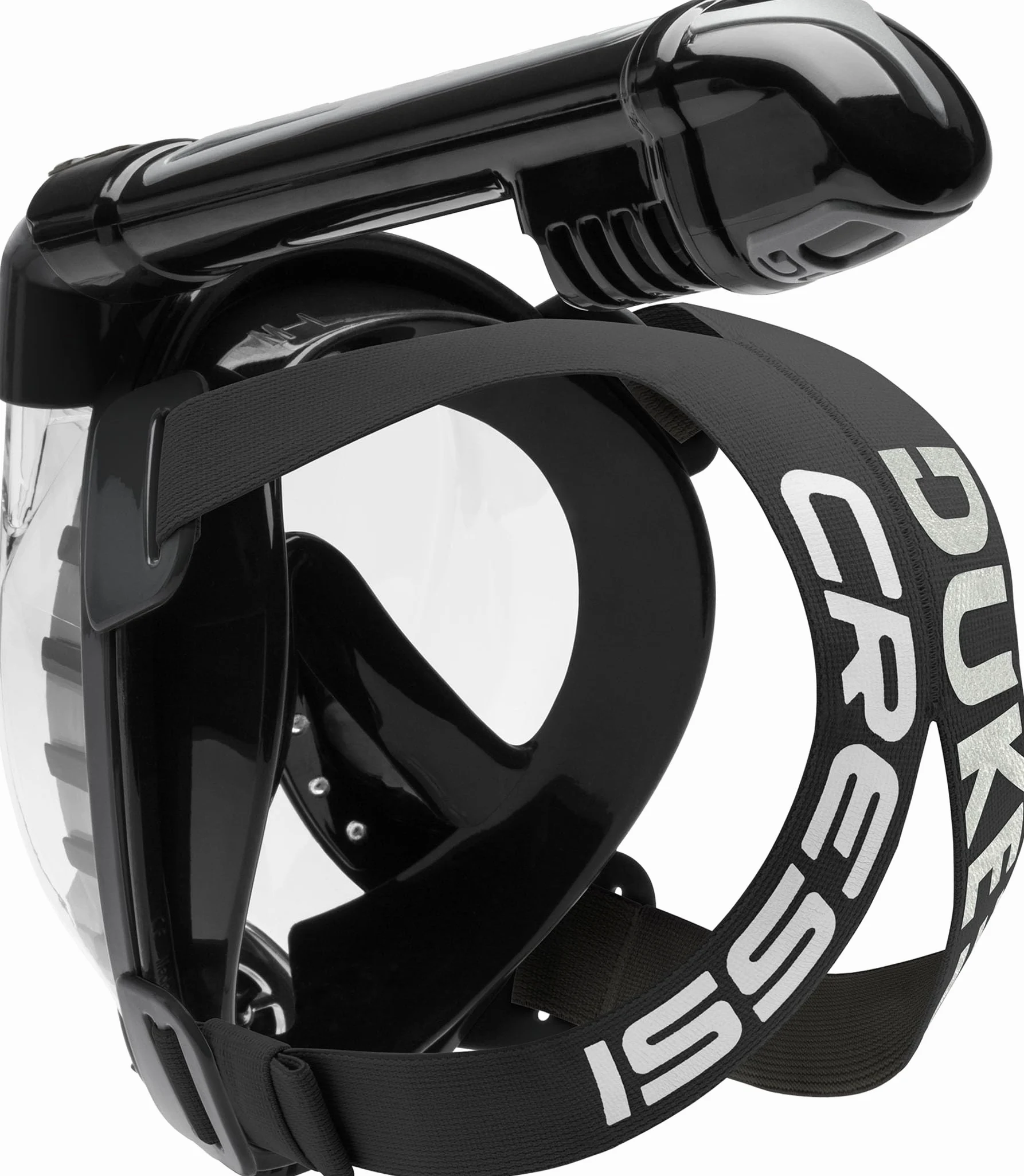 CRESSI dal 1946 Duke Action maschera integrale per snorkeling con ampia visione, antiappannamento, con tubo dry e supporto per action cam