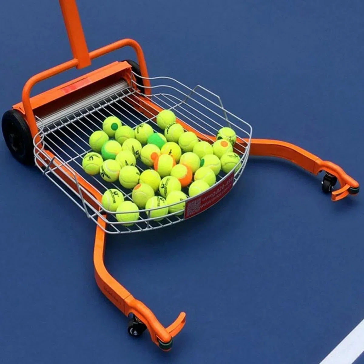 Carrello per raccogliere palline da tennis, cestino automatico per raccogliere fino a 290 palline da tennis, comoda attrezzatura per raccogliere le palline