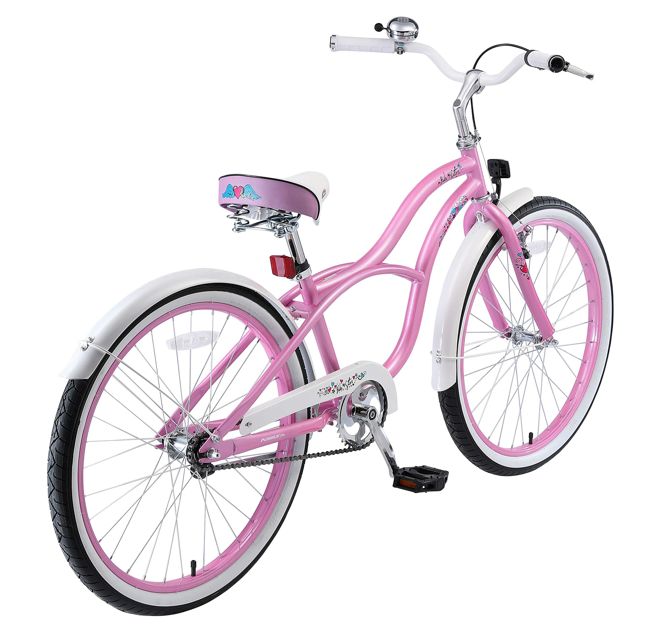 BIKESTAR Bicicletta bambini 10-13 anni | Bici bambino bambina 24 pollici Freno a pattino e freno a retropedale | 24“ cruiser Edition