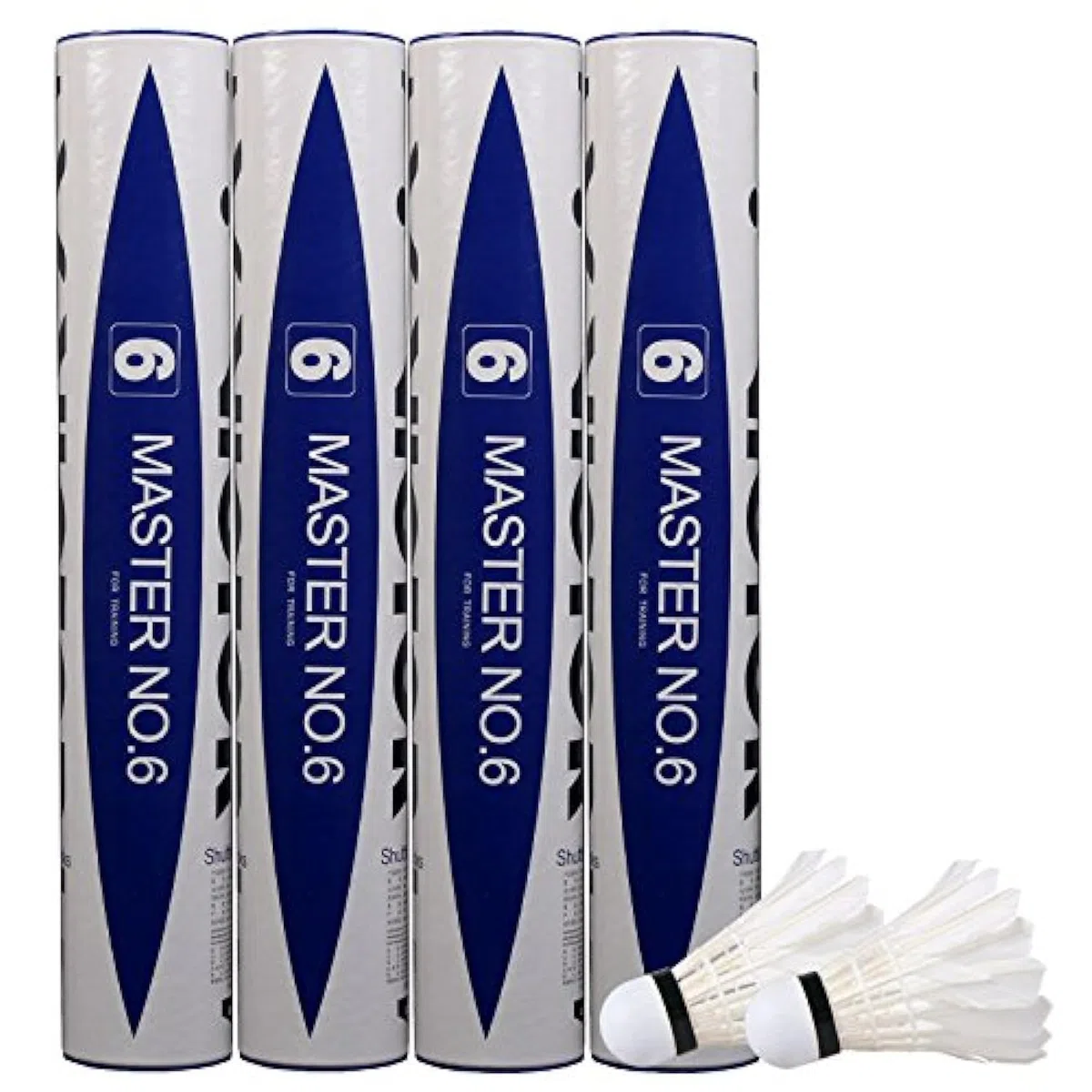 Victor Master No.6 - Volano da badminton Birdy, confezione da 12 (Speed-77)