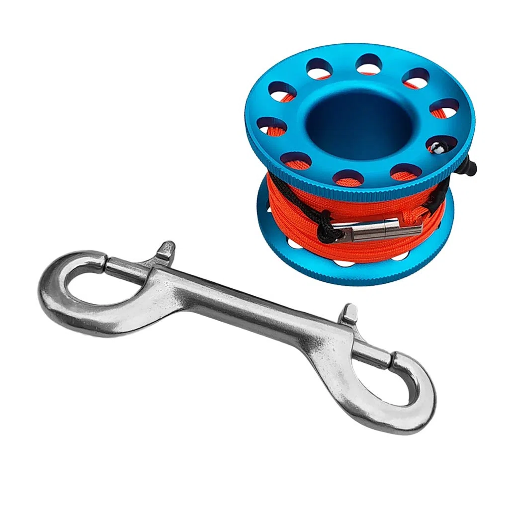 Milageto Scuba Diving SMB Safety Sausage Surface Marker Tubo di Segnale E Mulinello da Immersione - Blu