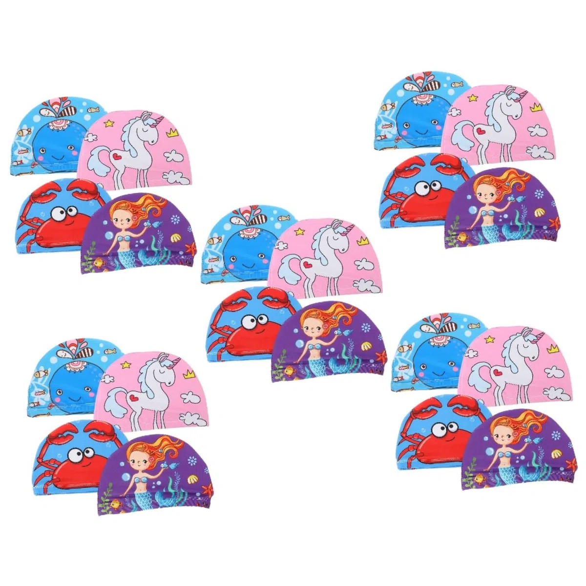 UKCOCO 20 Cuffia Design Antiscivolo Elastica e Resistente Cappello Unisex per Ragazzi e Ragazze