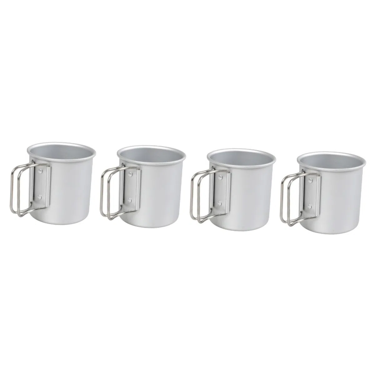 BESPORTBLE 4pezzi Bicchiere Pieghevole Lega Di Alluminio Per Campeggio Tazza Portatile Per Caffè e Bevande Per Escursionismo e Outdoor Design Elegante e Resistente