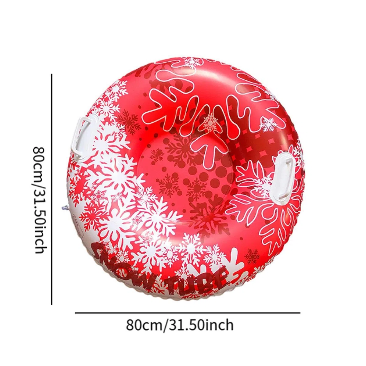 Tubo Gonfiabile da Neve per Slittino Maniglie Resistenti Seduta Profonda PVC Antifreddo Leggero Adatto per Giochi sulla Neve Regalo Compleanno