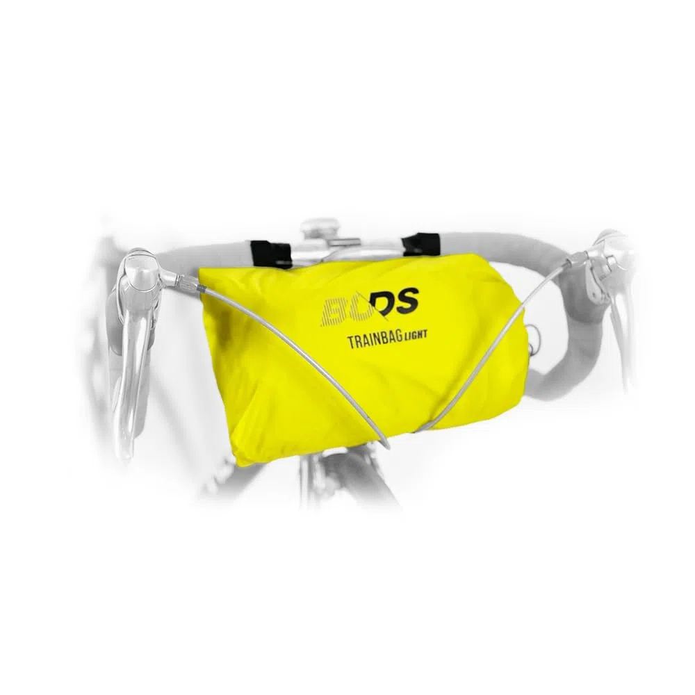 Buds-Sports - TRAINBag Light - Custodia per Bici Speciale per il Treno - 130x90 cm - per viaggiare con la tua bici o MTB - ultra leggero e compatto (Giallo)