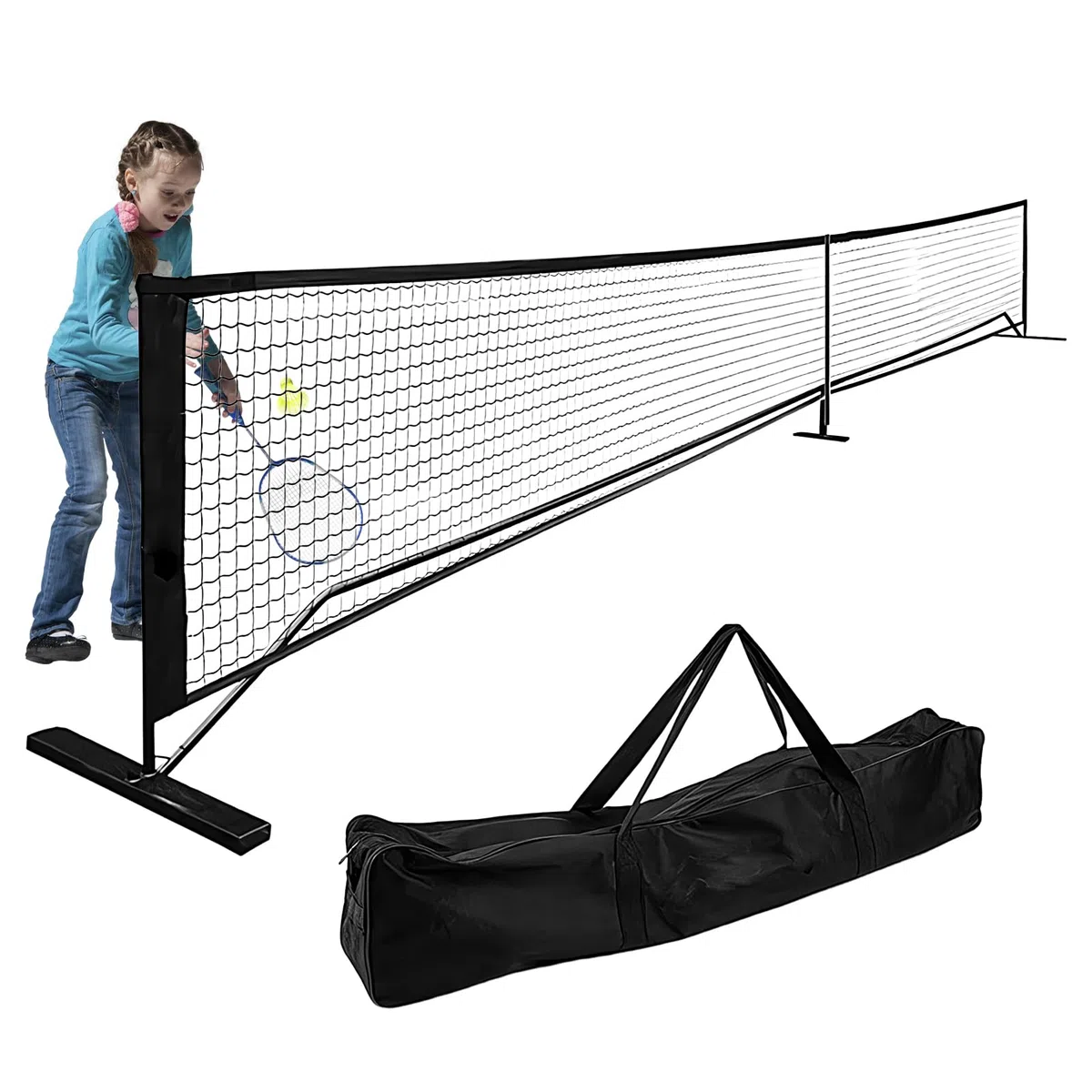 Goal Football Tennis Net - Rete da calcio leggera da vialetto | Rete pieghevole per l'allenamento del tennis