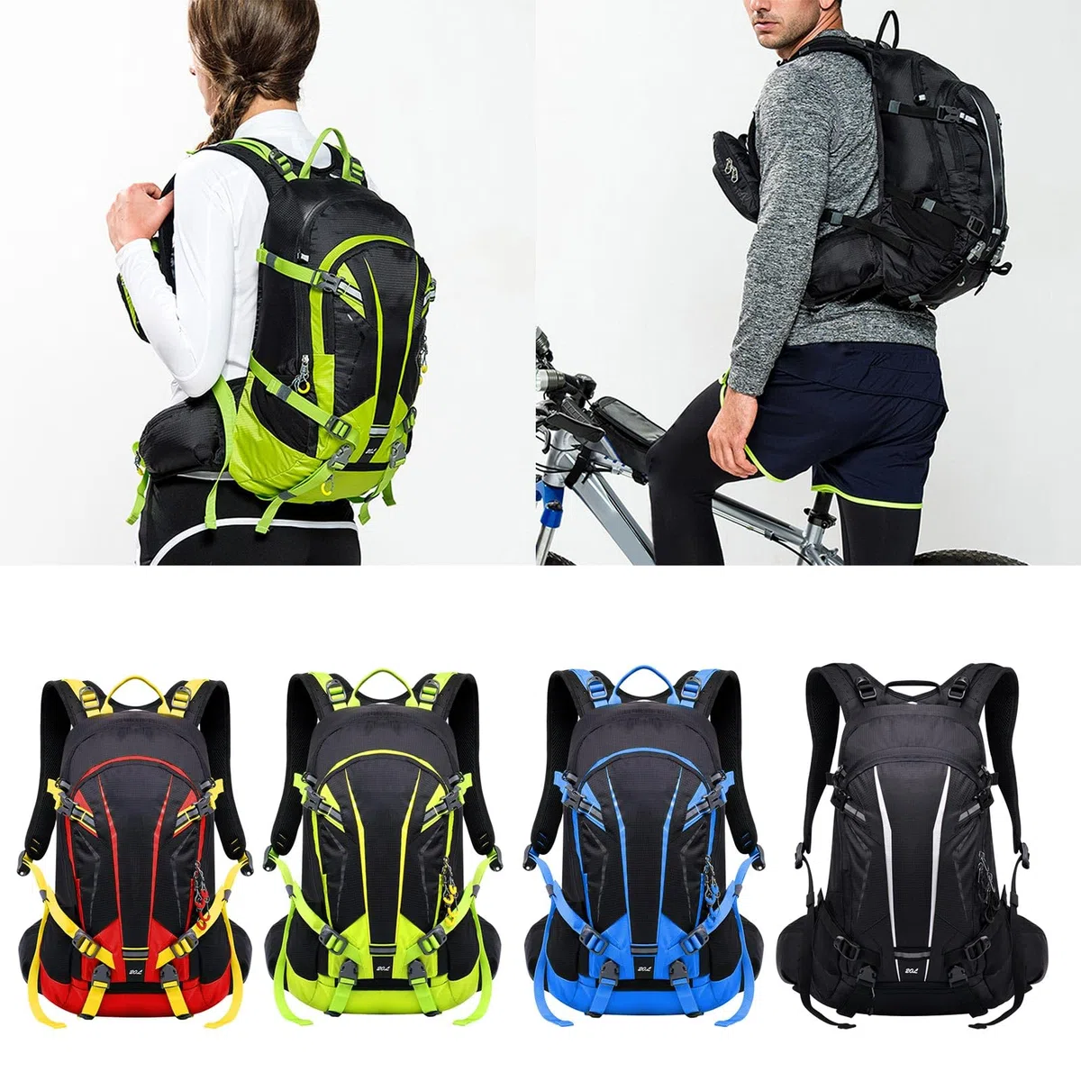 Grande capacità zaino sport palestra borsa doppia spalla con tracolla regolabile palestra borsone pieghevole viaggio ciclismo