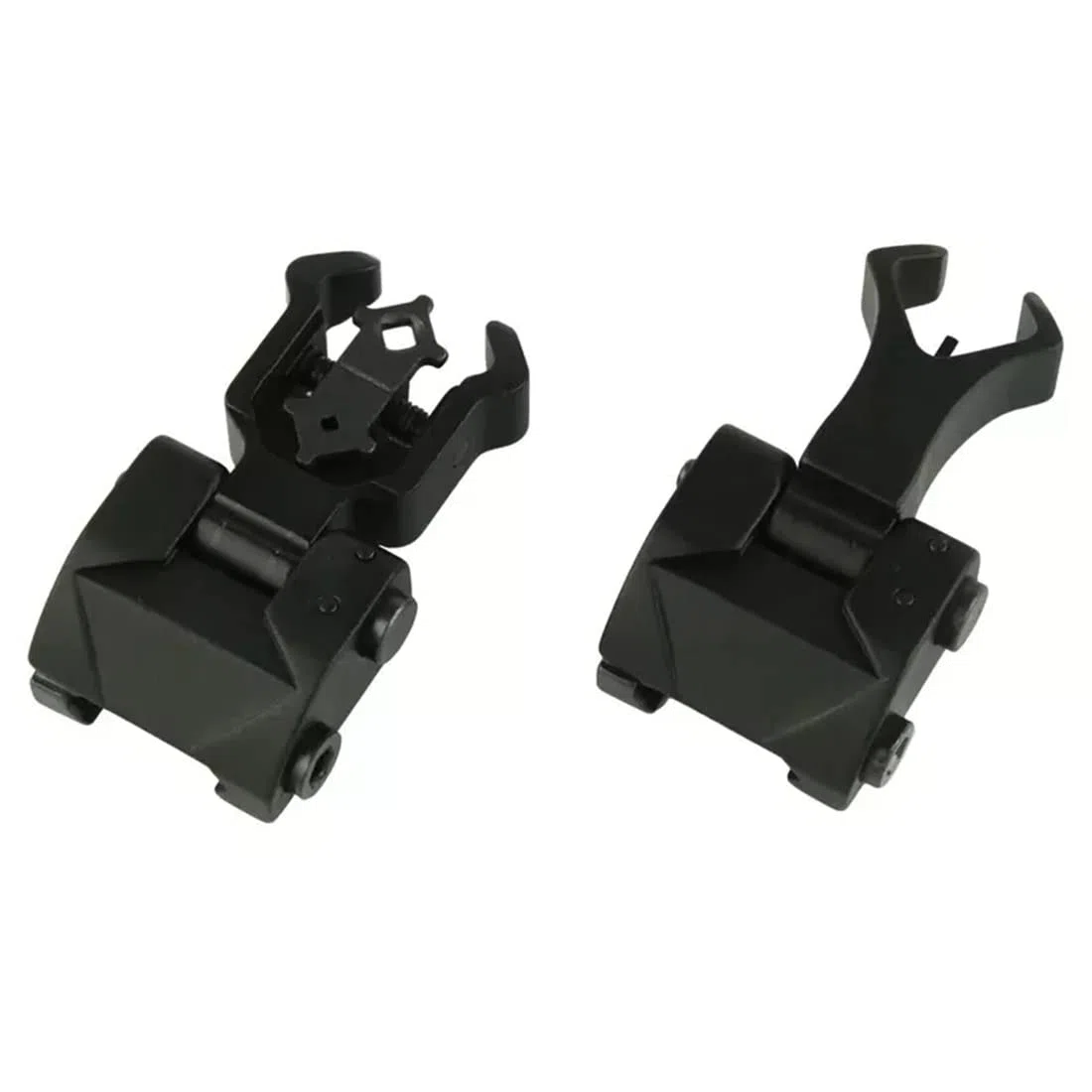 Dual Diamond Shape Flip Up Front posteriore Iron Sight Set per 20mm Rail Mount