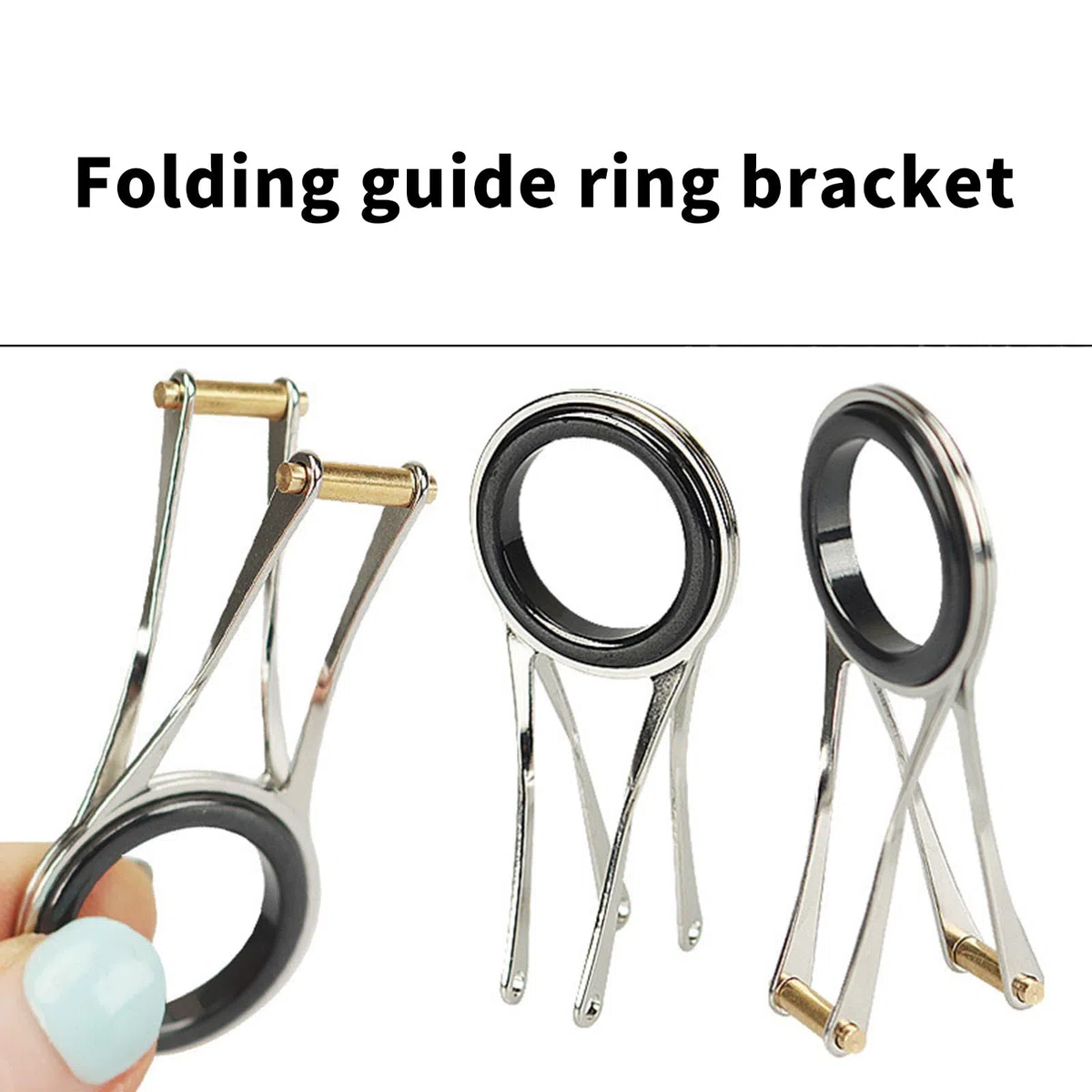 Guide per canna da pesca Guide di ricambio Telescoplc Anelli di guida in acciaio inossidabile Accessori per attrezzatura da pesca Aste per canna da pesca Guide per lenze