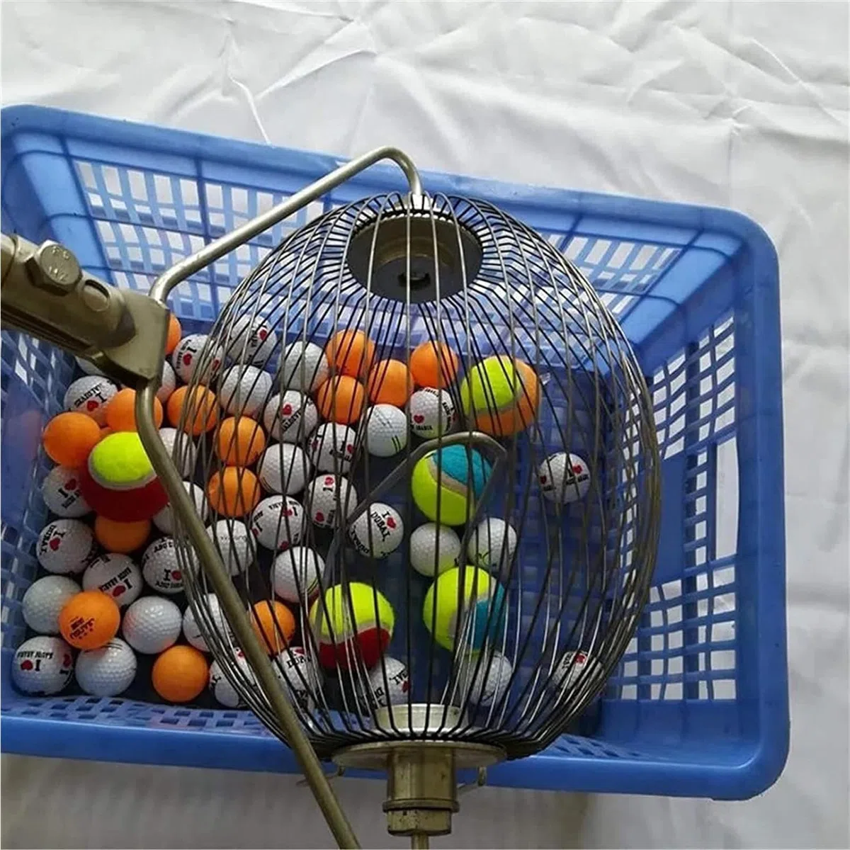 Raccoglitore per palline da tennis, portatile, per raccogliere palline da golf, adatto per campi da tennis, palestre