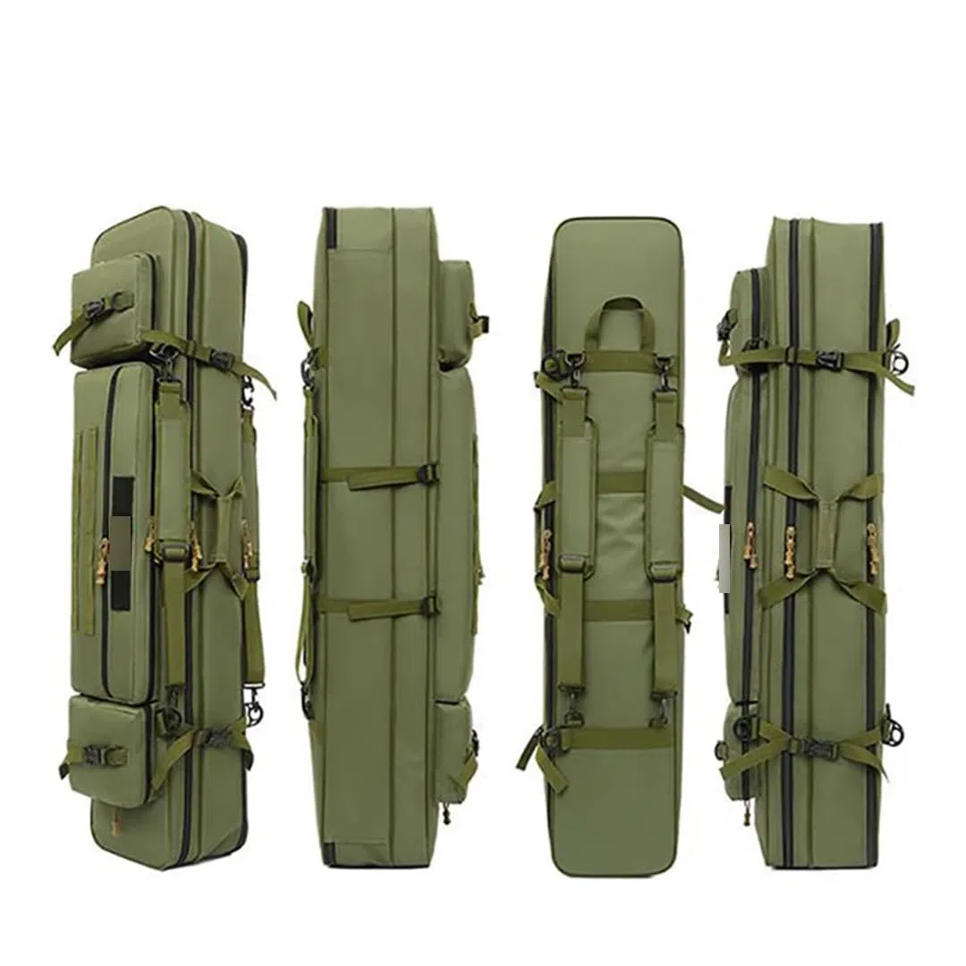 Suwequest Borsa per canna da pesca 70CM-130CM Borse impermeabili multifunzionali Mulinello da pesca Attrezzatura Outdoor Tactical Zaino Custodia di Immagazzinaggio, 70 cm, mimetico a 2 strati