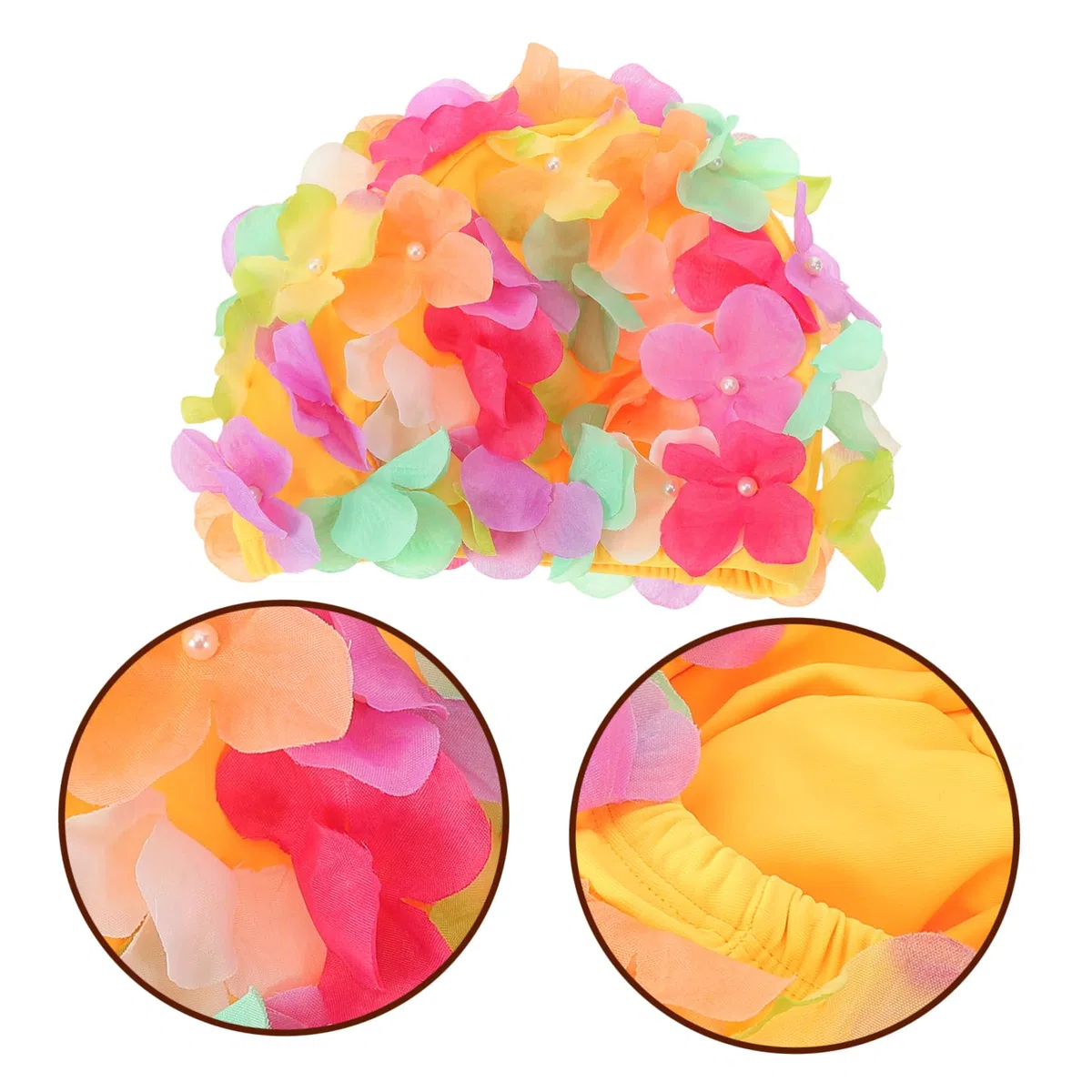Yardwe Cuffia Da Nuoto Cuffia Per Da Nuoto Accessori Per Costumi Da Bagno Cuffie Da Bagno Con Petali Cuffia Elastica Cappello Da Nuoto Cappello Da Bagno Impermeabile Nylon