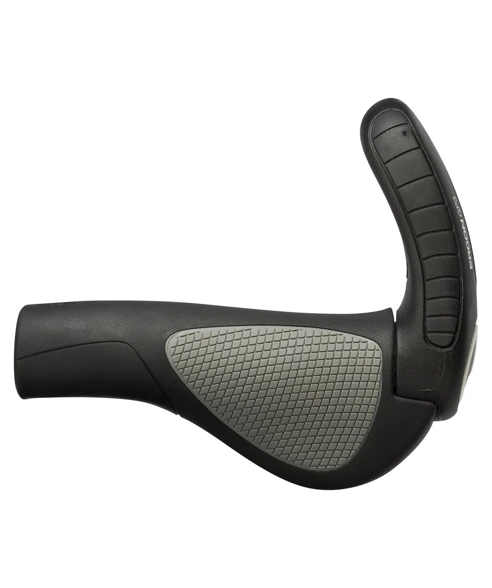 Ergon GP3-L Manopole per Manubrio Bicicletta, Nero, L