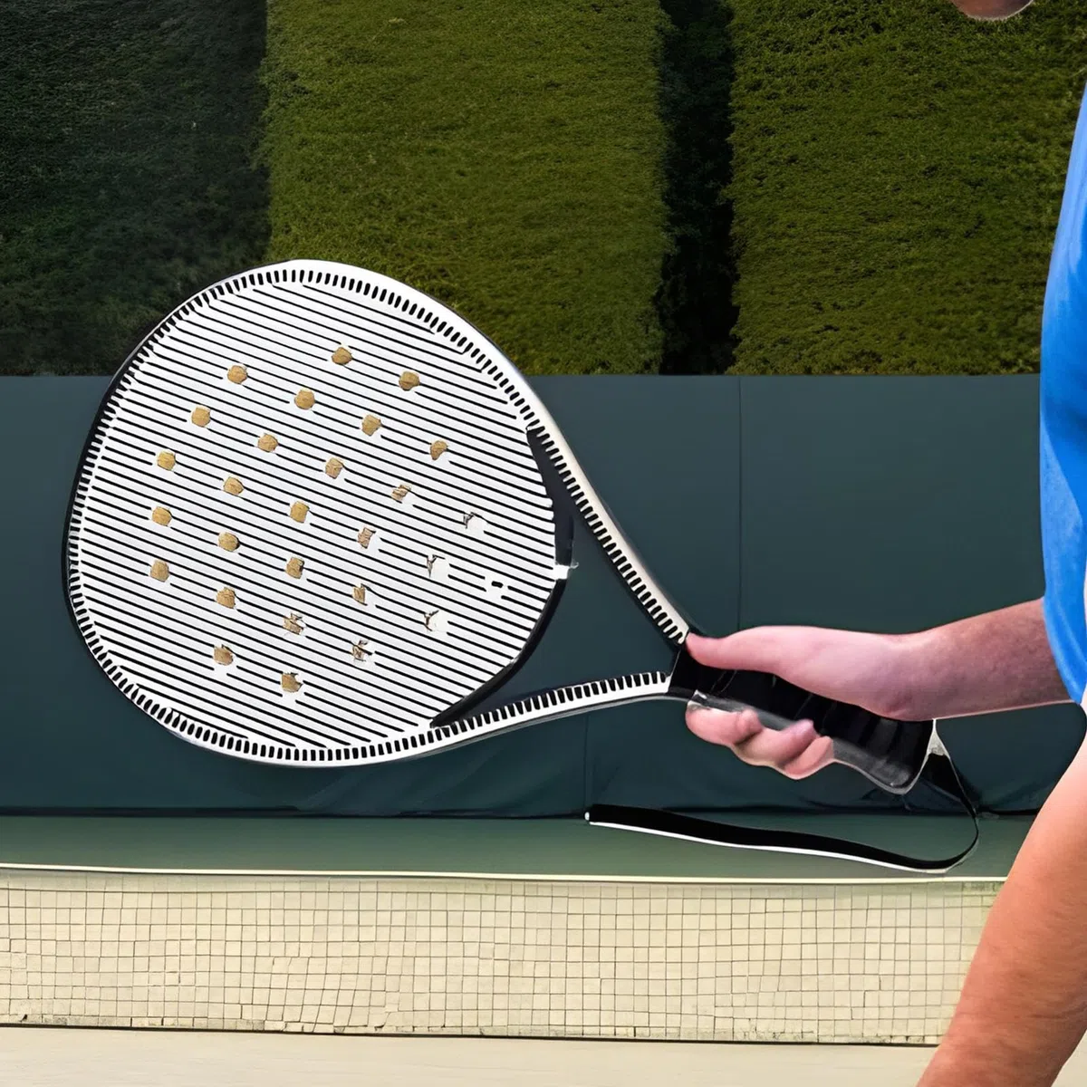 Racchetta da Tennis Set da per Spiaggia | Racchette con Buchi Aerodinamici Ottimizzati per Principianti Ragazzi Bambini Adulti Outdoor e Viaggio