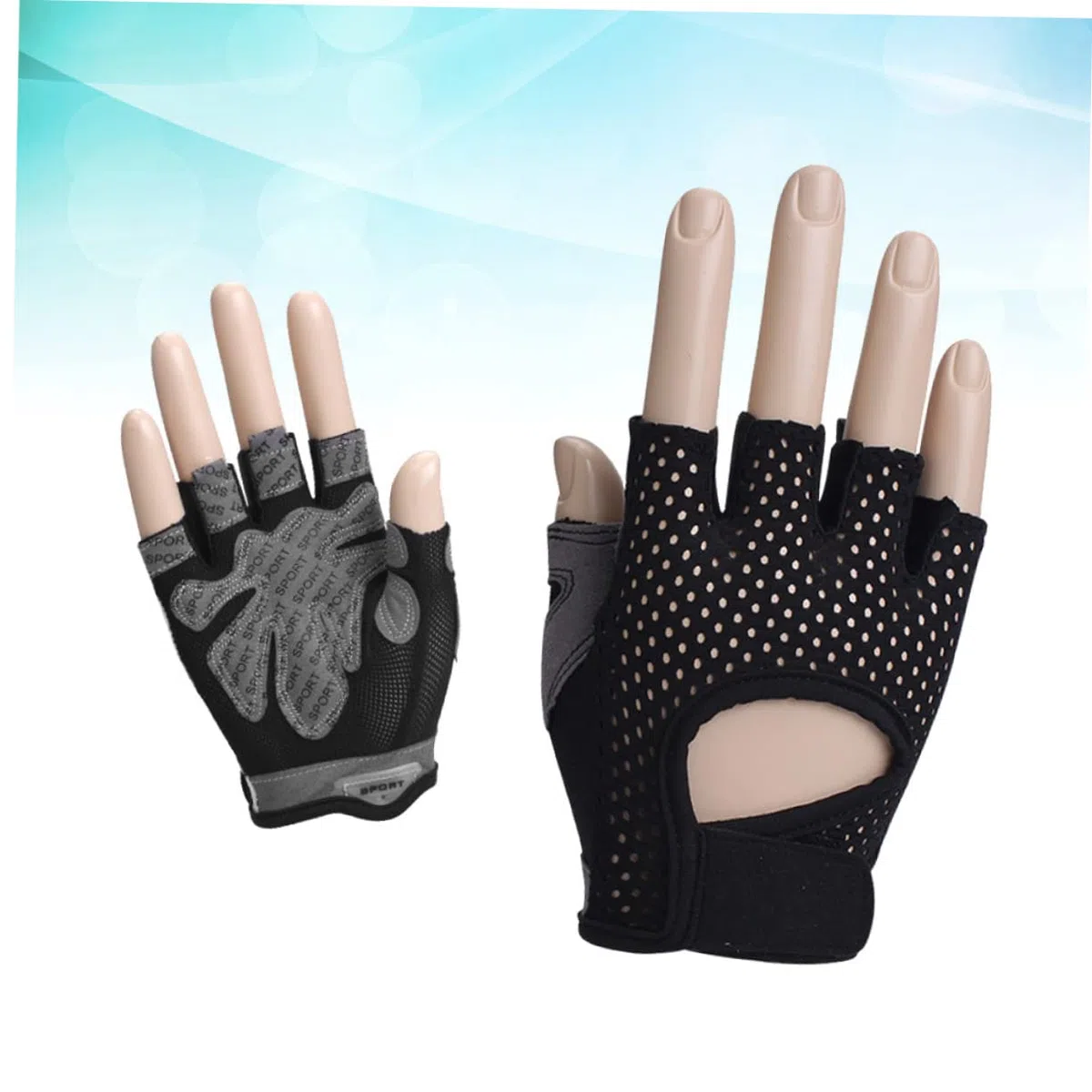Yardwe 2 Pezzi Guanti Da Donna Guanti Da Donna Guanti Sportivi Da Donna Guanti Da Allenamento Mezzi Guanti Per Sollevamento Pesi Manubri Antiscivolo Fitness