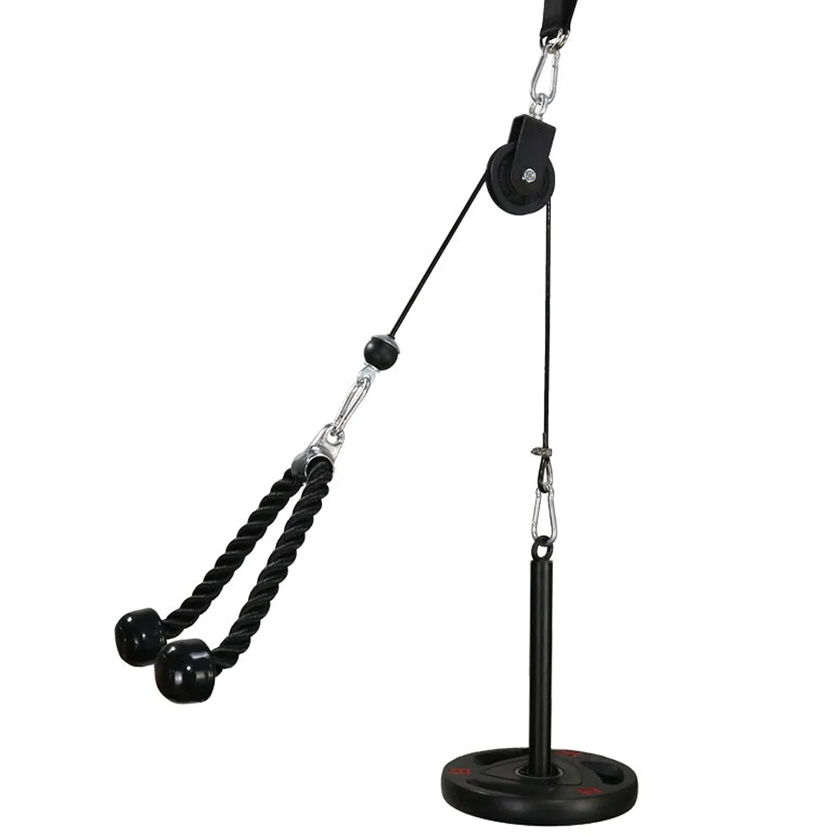 LFJ Carrucola Palestra, Lat Machine Palestra Casa Home Gym Sistema di Puleggia Barra Tricipiti Cavi Pulley Attrezzi per Palestra